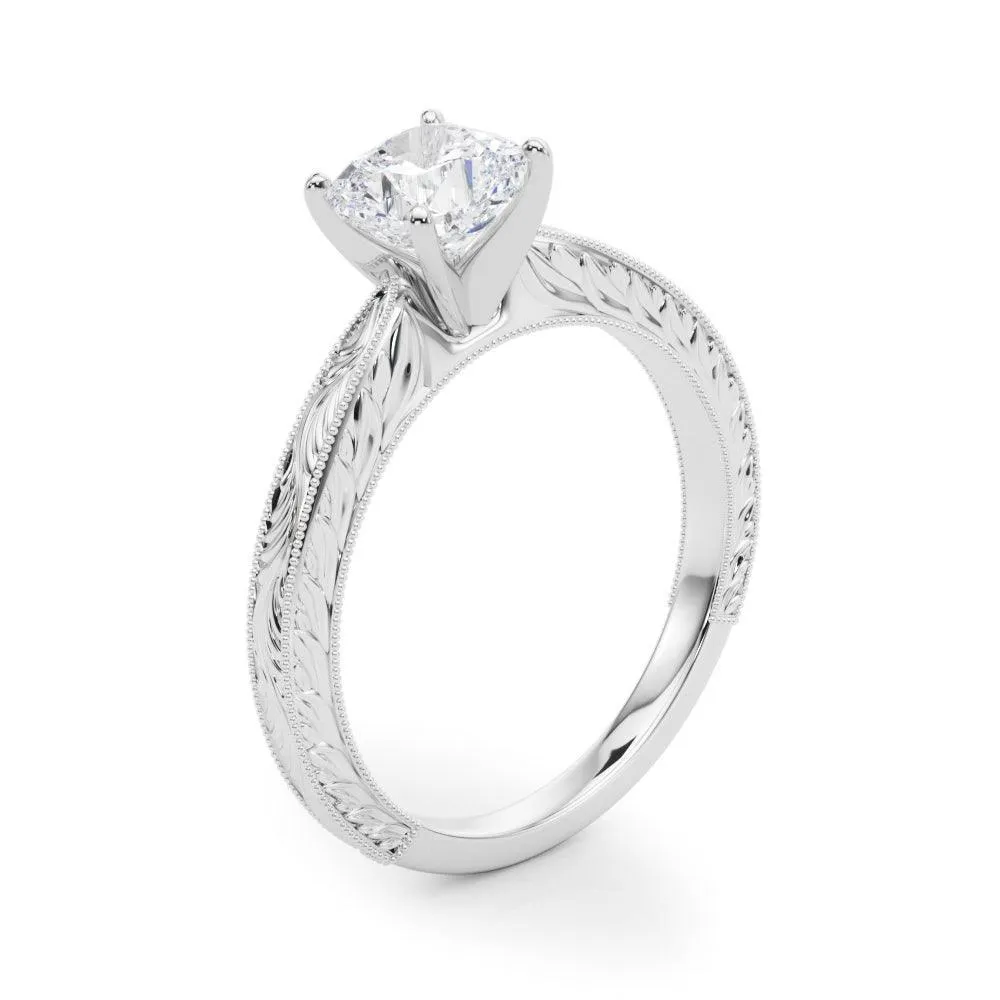 Addison Cushion Engagement Ring 1.0 Ct IGI Certified