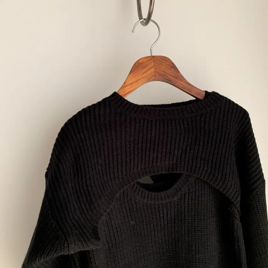 Angelina Turtle Neck Knitted Sweater with Cropped Top