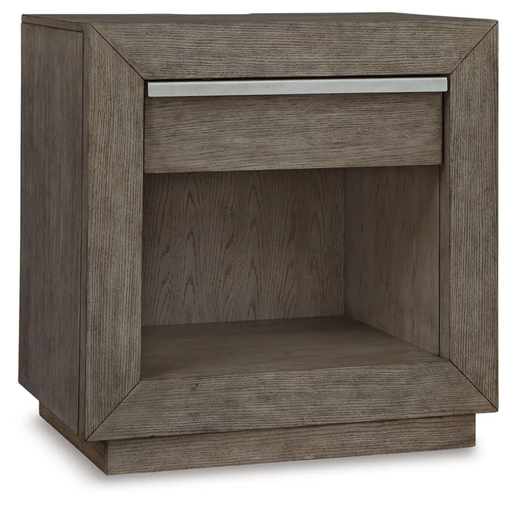 Anibecca Queen Bookcase Bed with Mirrored Dresser and 2 Nightstands