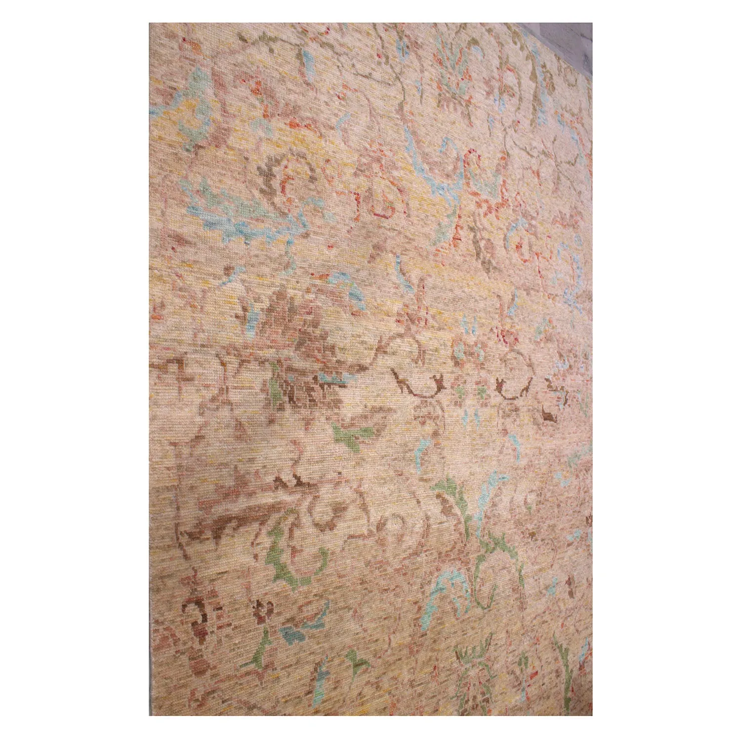 Beige Transitional Wool Blend Rug - 7'8" x 10'3"