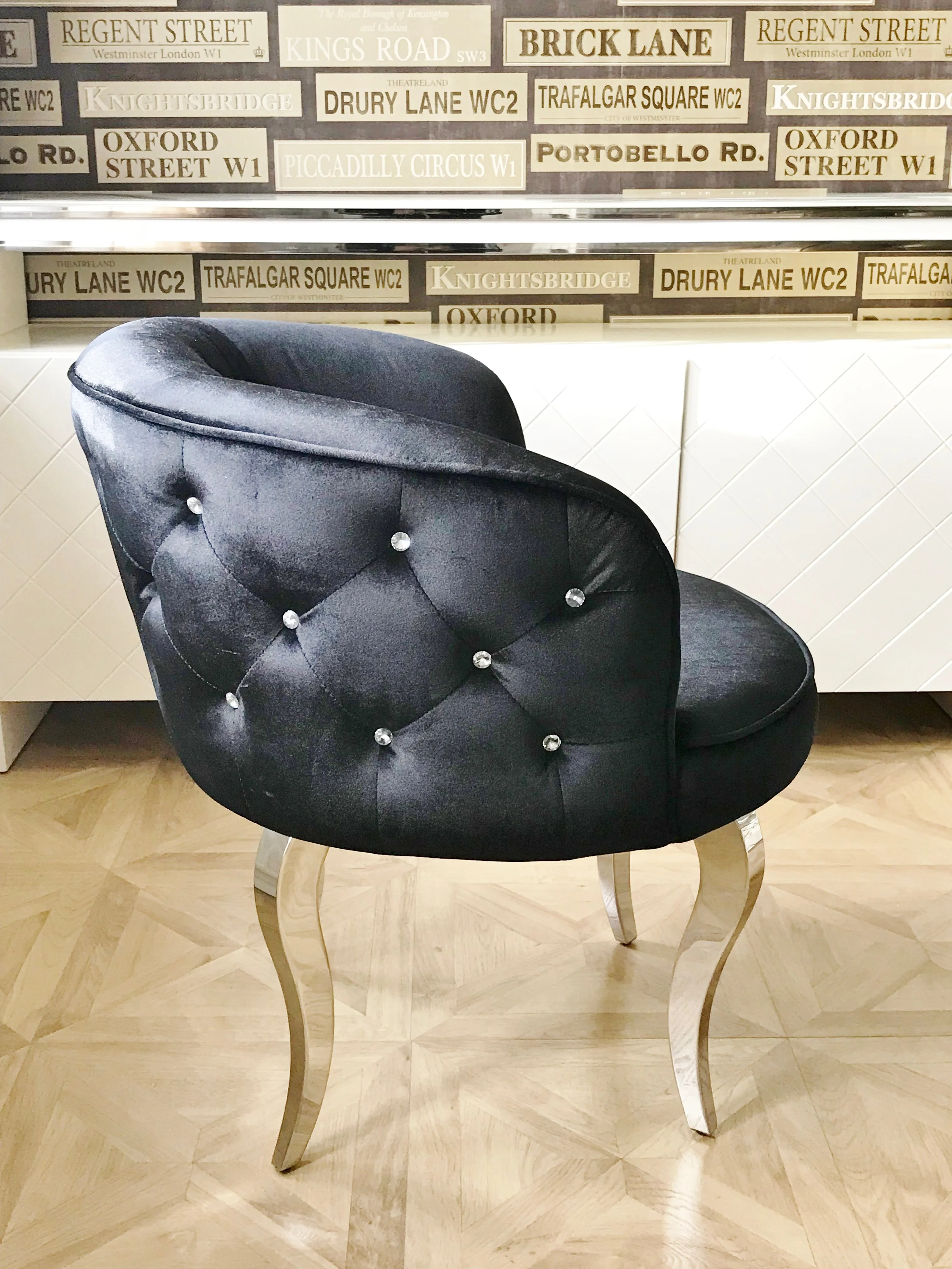 Black Luxury Glamour Armchair
