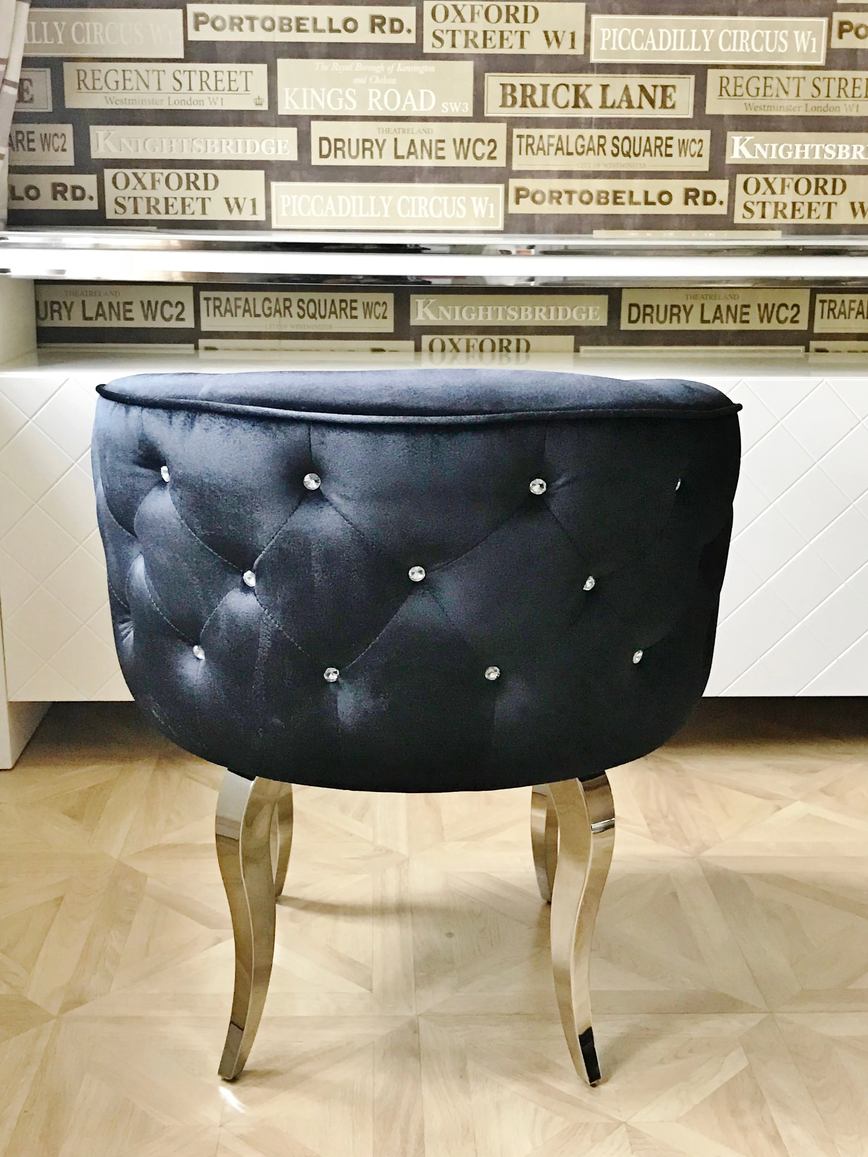 Black Luxury Glamour Armchair
