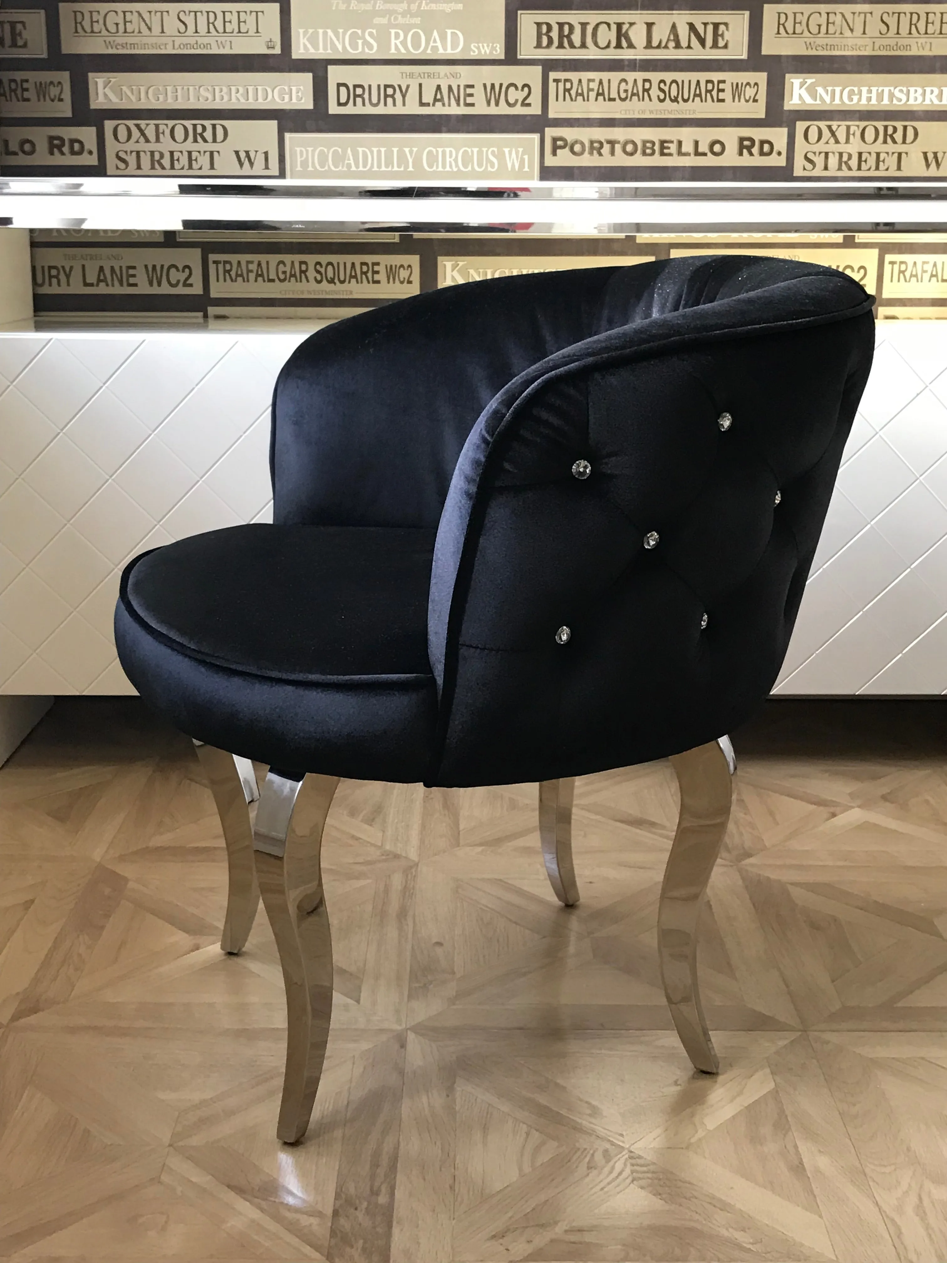 Black Luxury Glamour Armchair