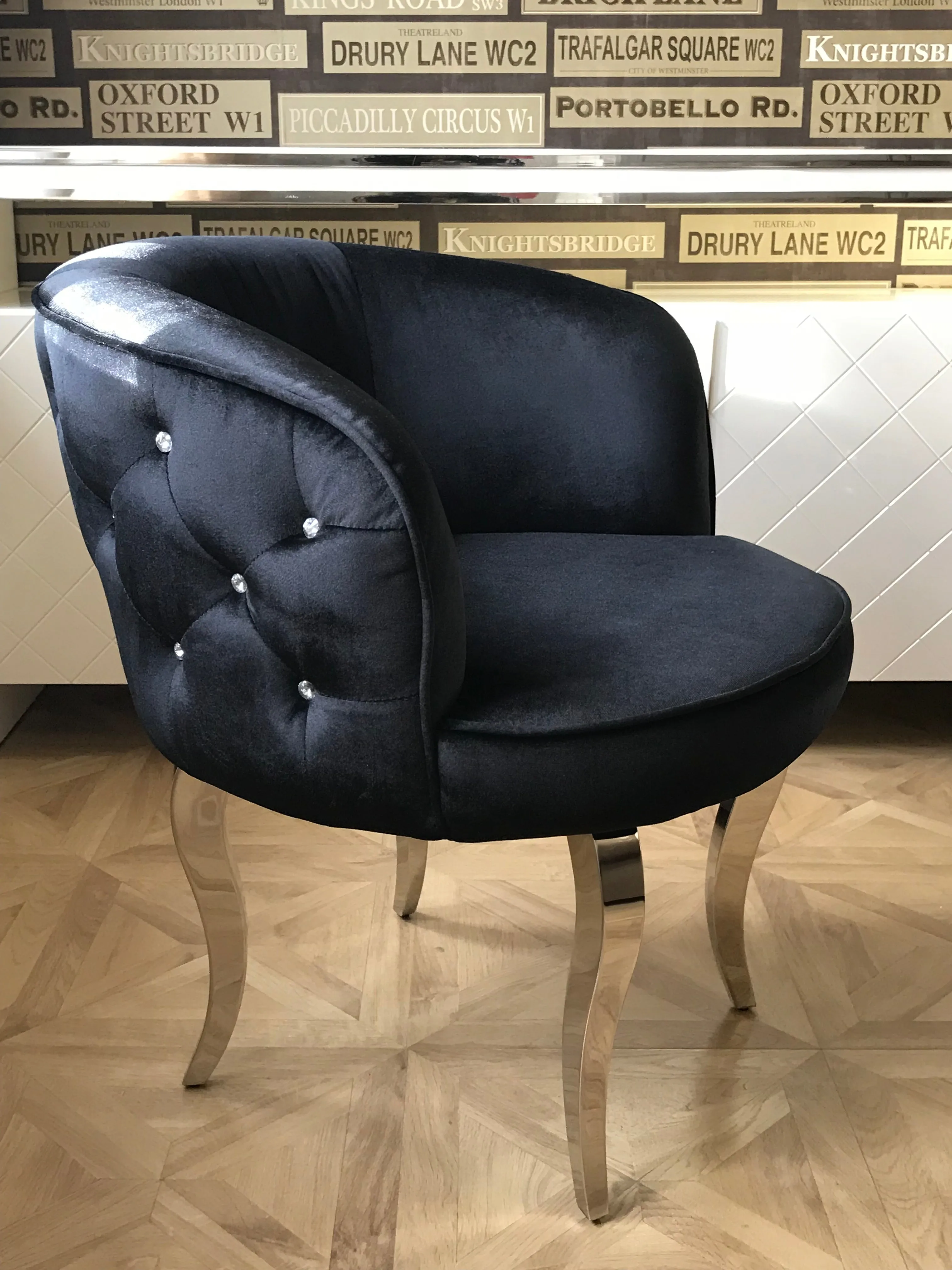 Black Luxury Glamour Armchair