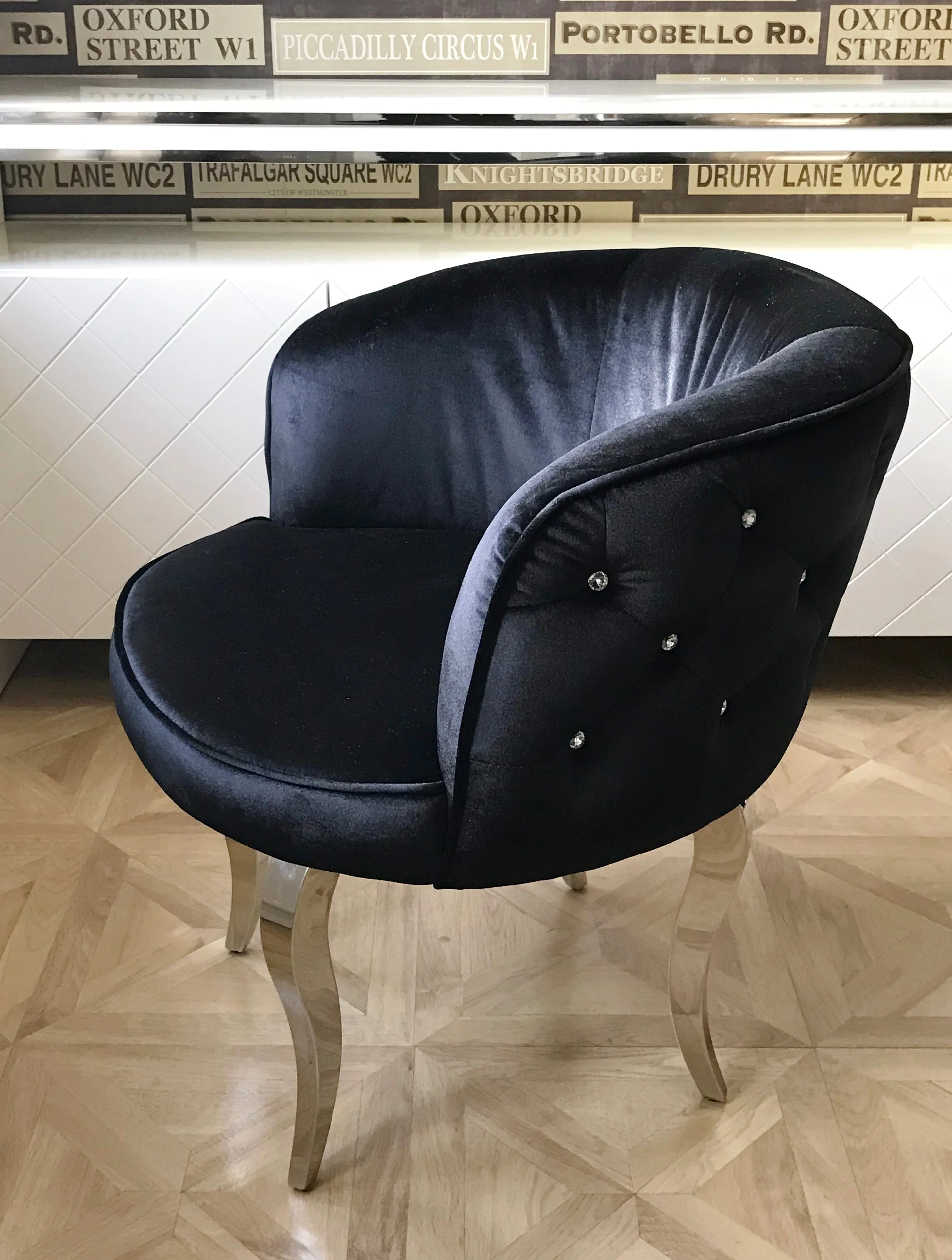 Black Luxury Glamour Armchair