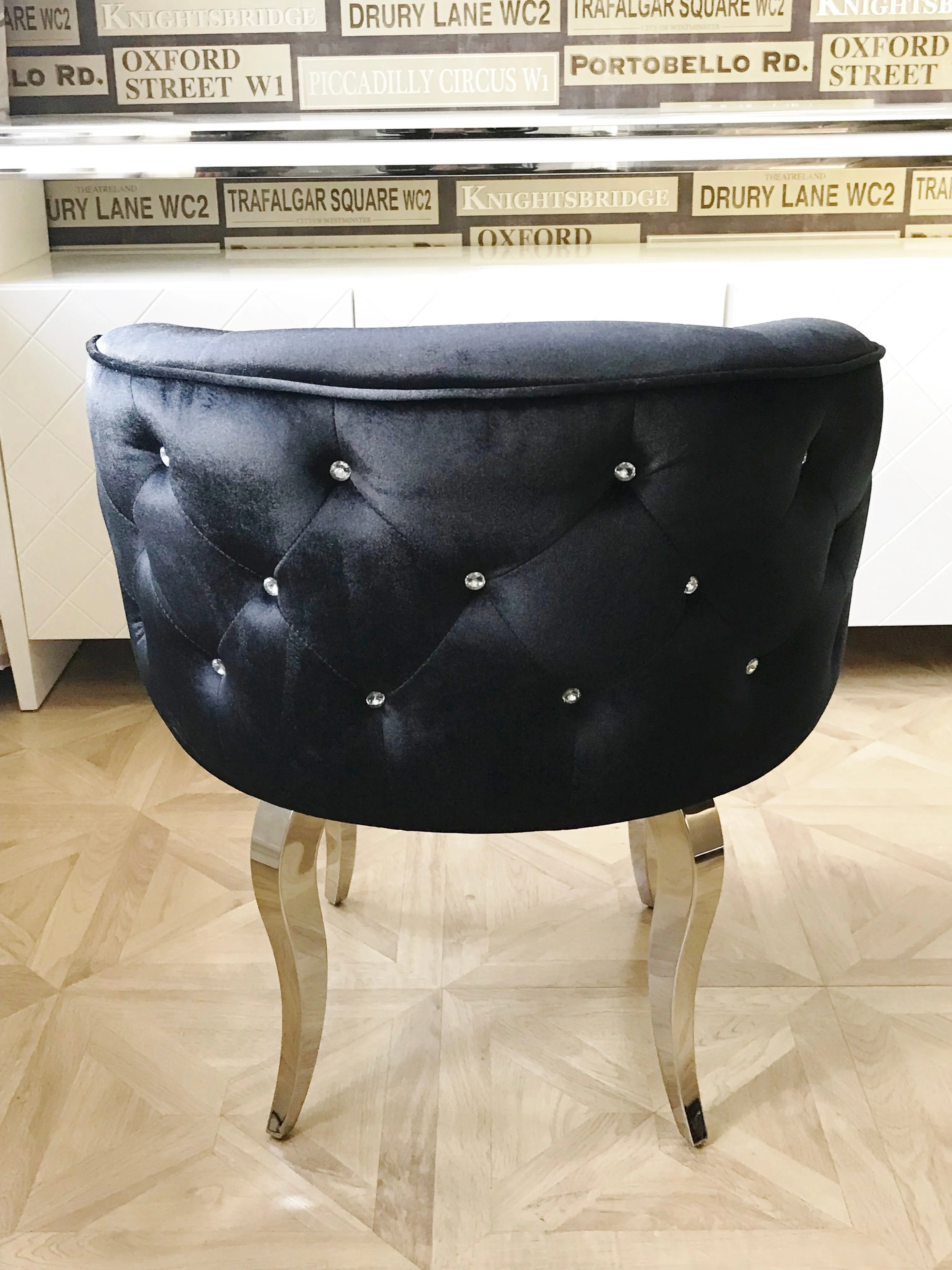 Black Luxury Glamour Armchair