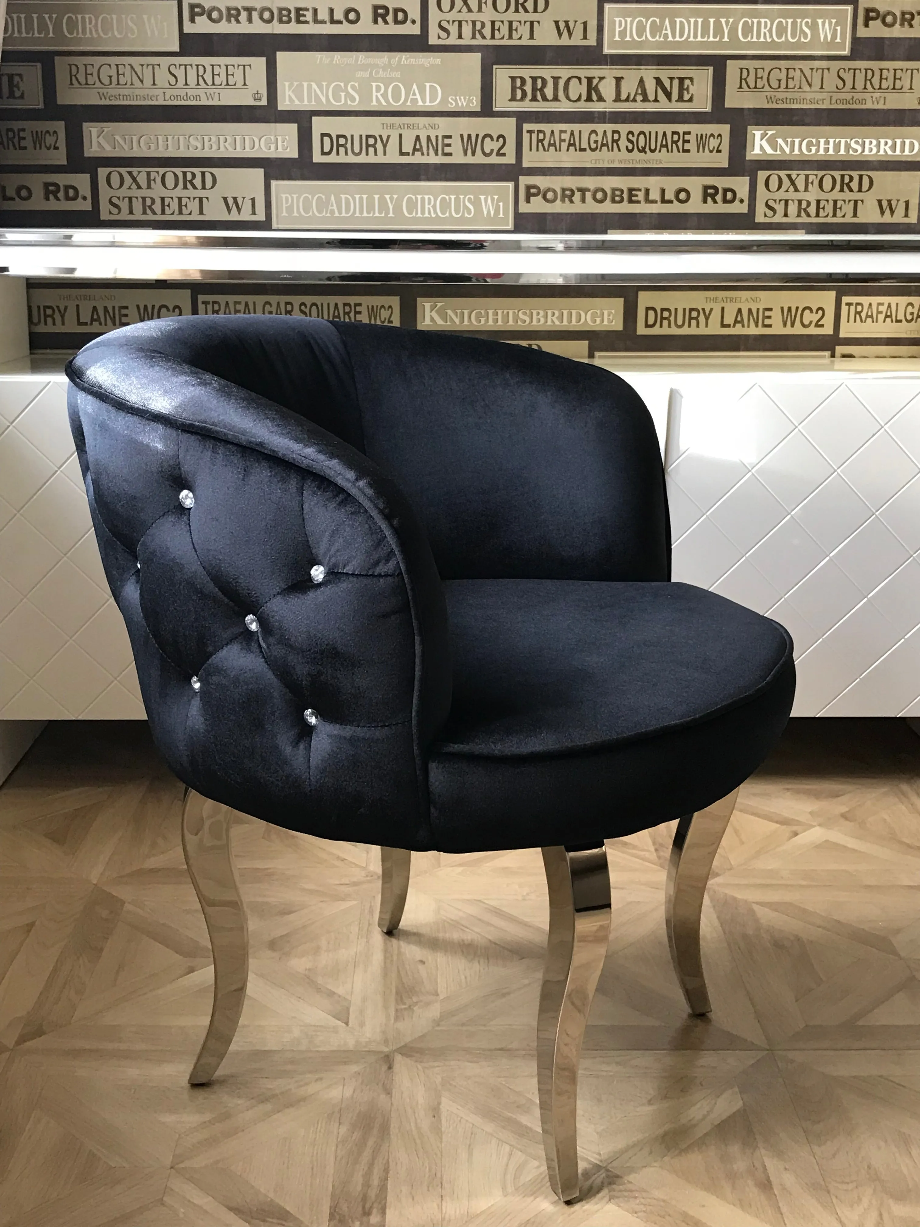 Black Luxury Glamour Armchair