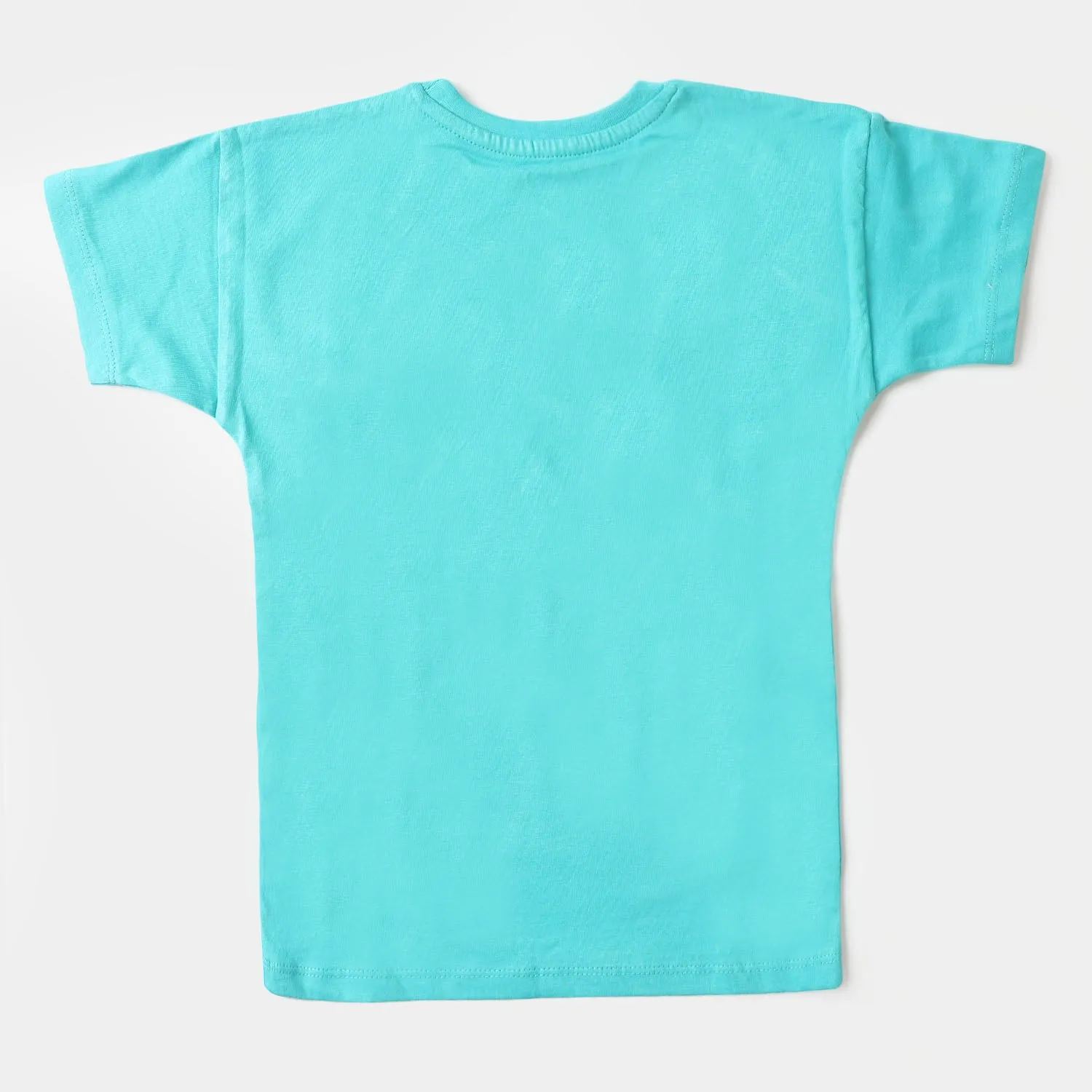 Boys Cotton T-Shirt Action Hero - Ceramic Blue