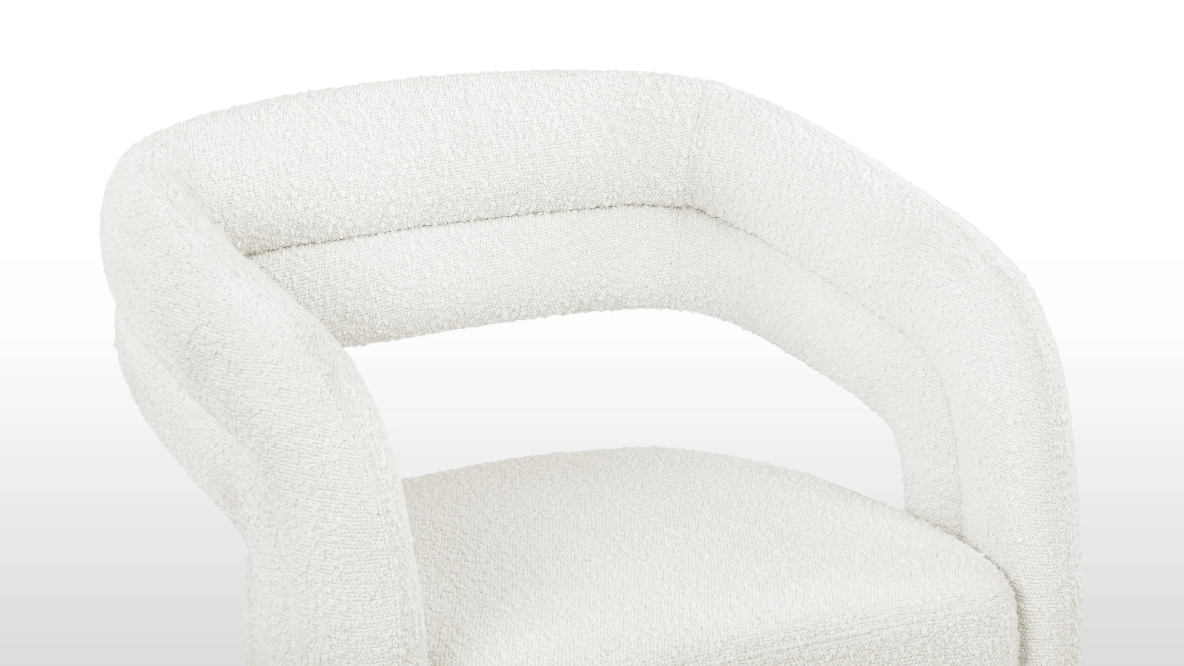 Chloe - Chloe Desk Chair, Pearl Boucle