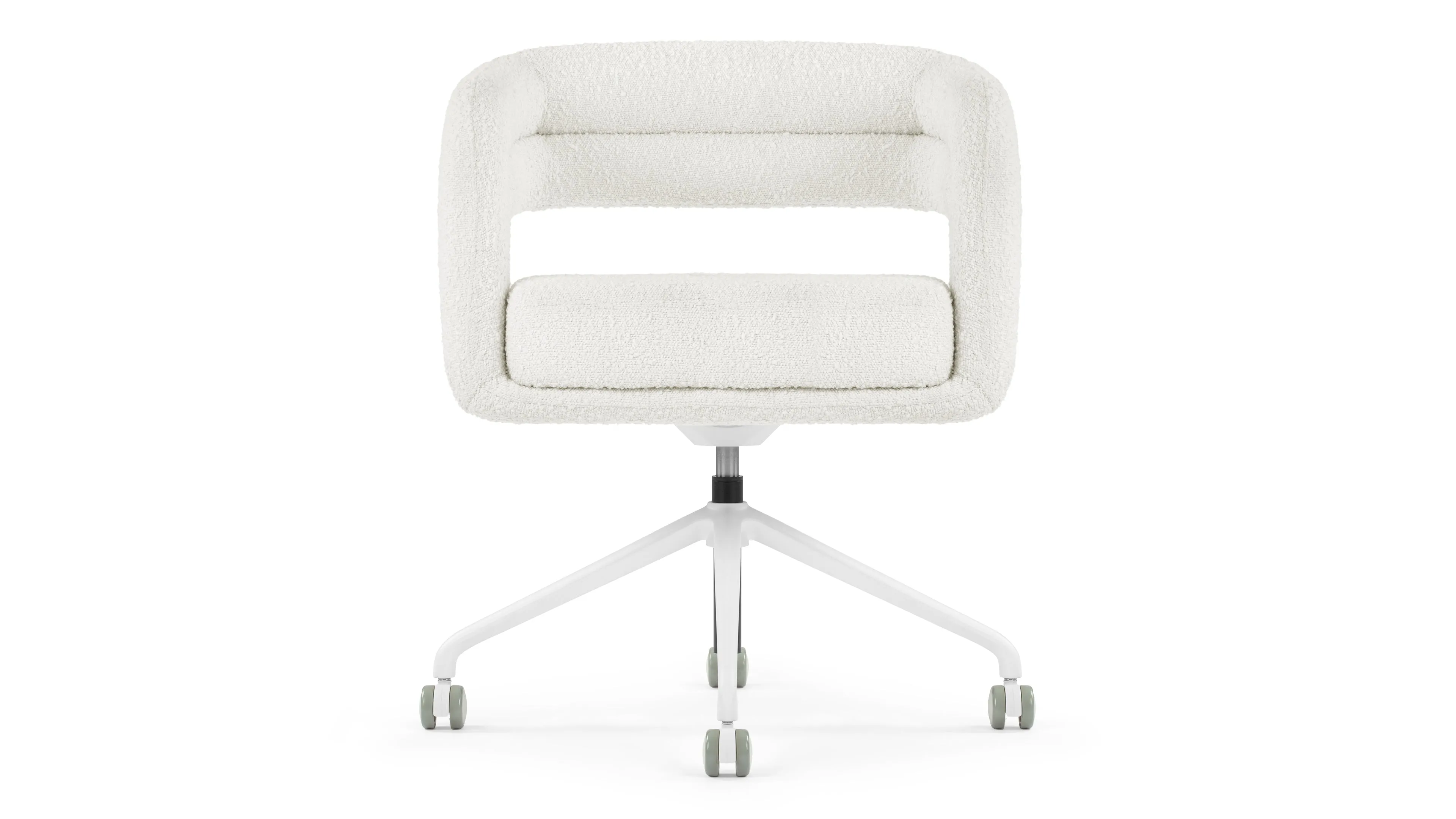Chloe - Chloe Desk Chair, Pearl Boucle