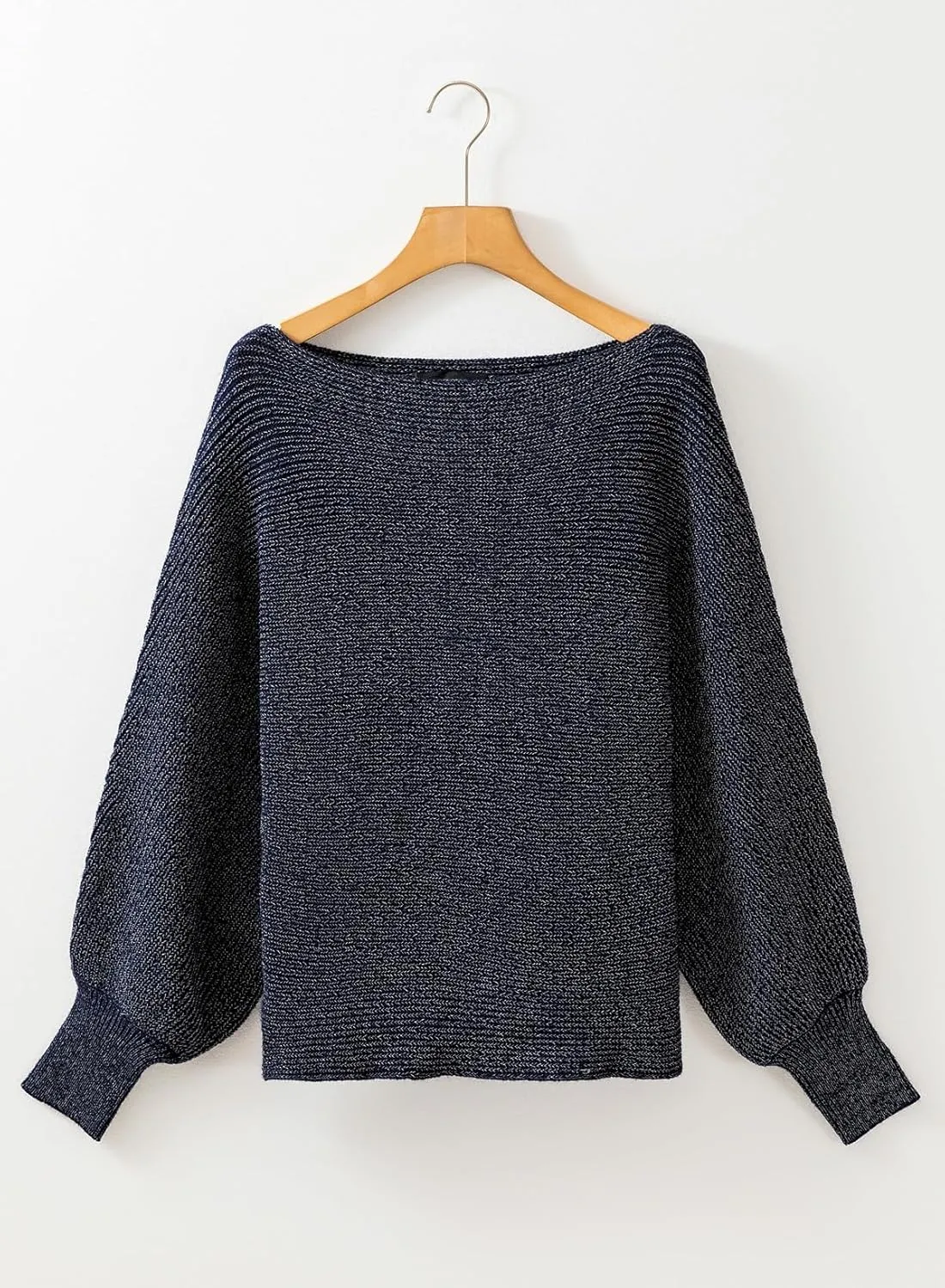 Dokotoo Women's Sweaters Off The Shoulder 2024 Fall Batwing Casual Loose Fashion Sweater Pullovers