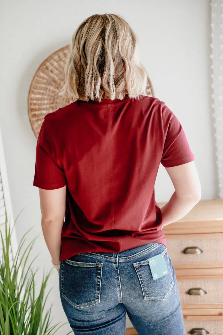 Drapey Luxe V-Neck Tee
