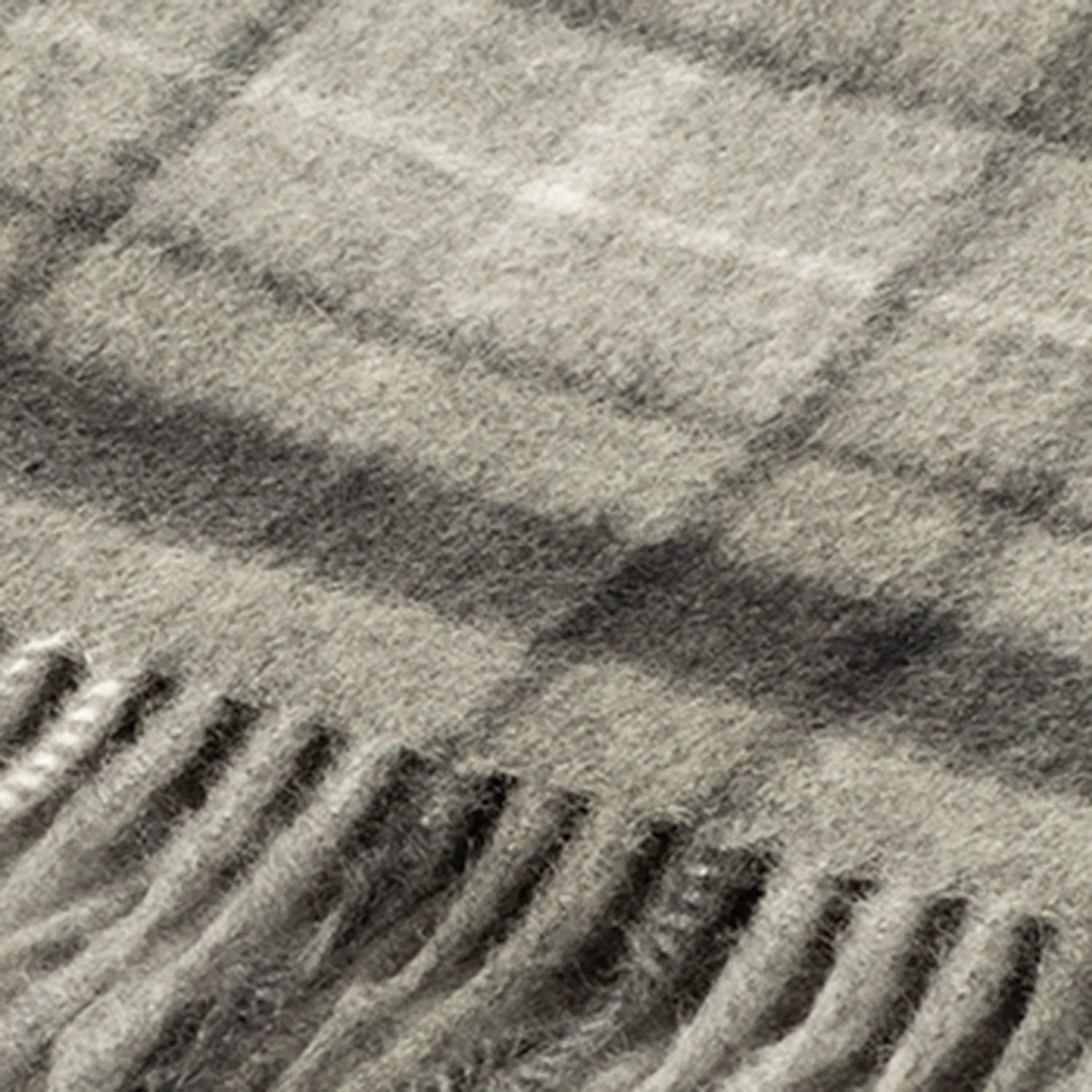 Edinburgh 100% Cashmere Wide Scarf  Monochrome Buchanan
