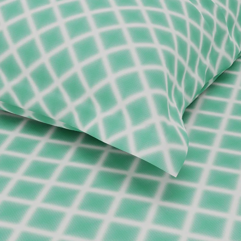 Flint Geometric Bedsheet - Green