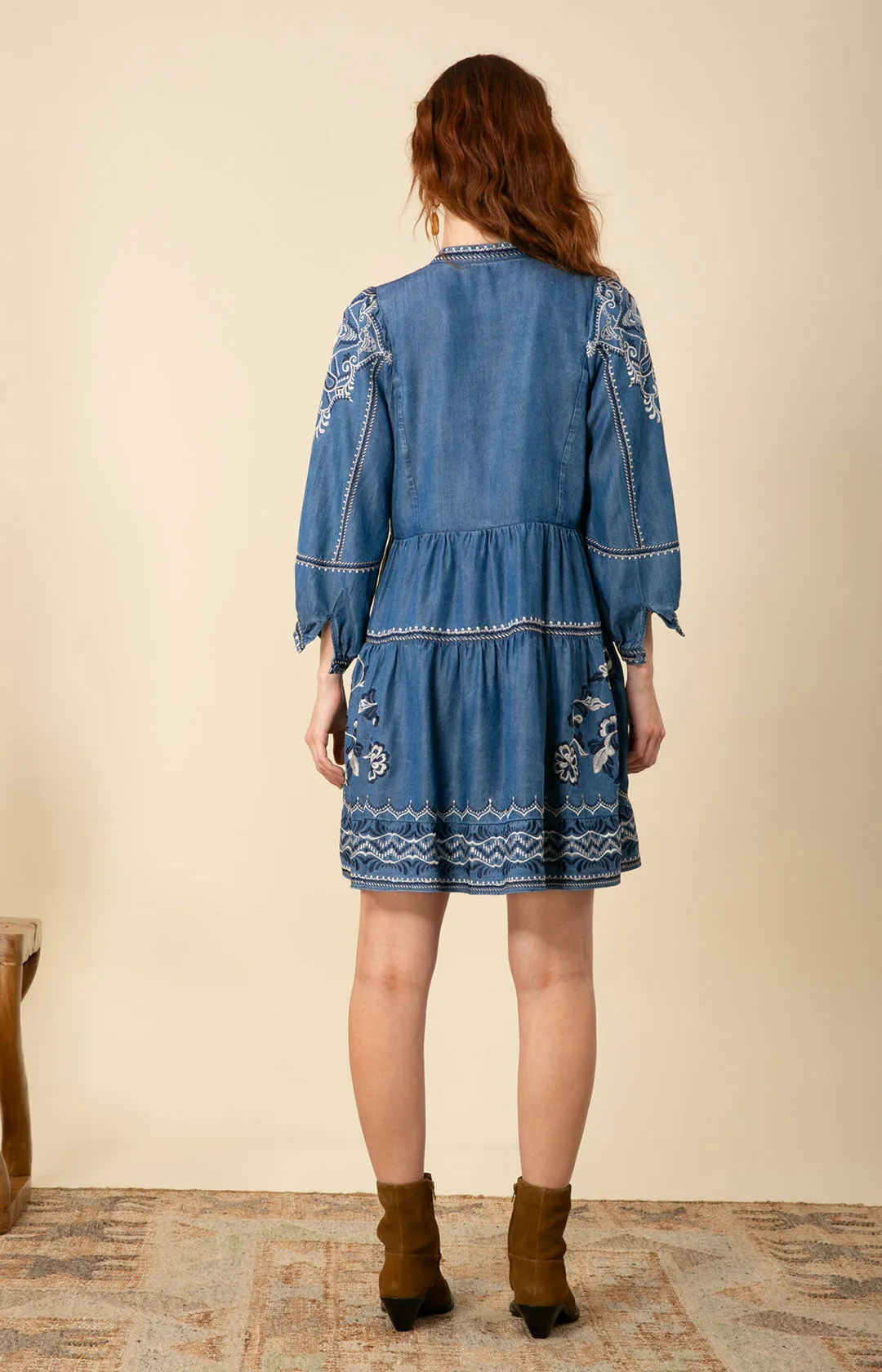Gabriela Chambray Dress