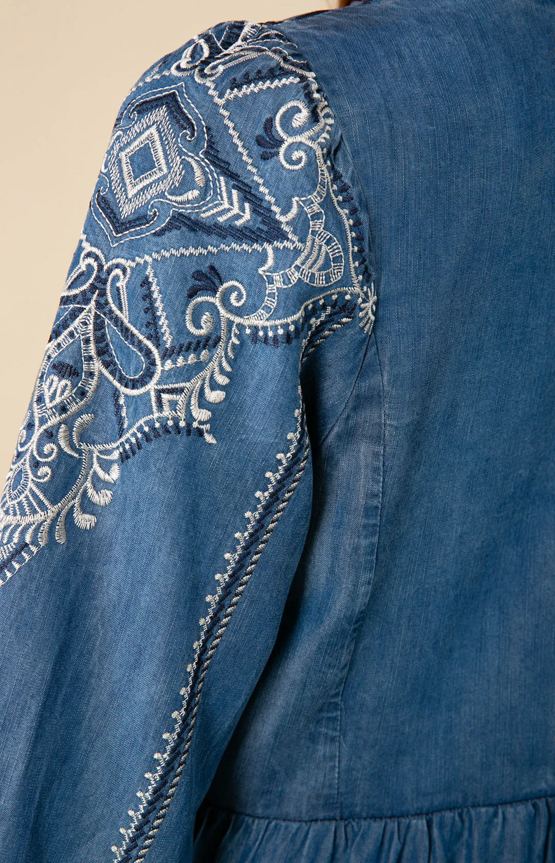 Gabriela Chambray Dress