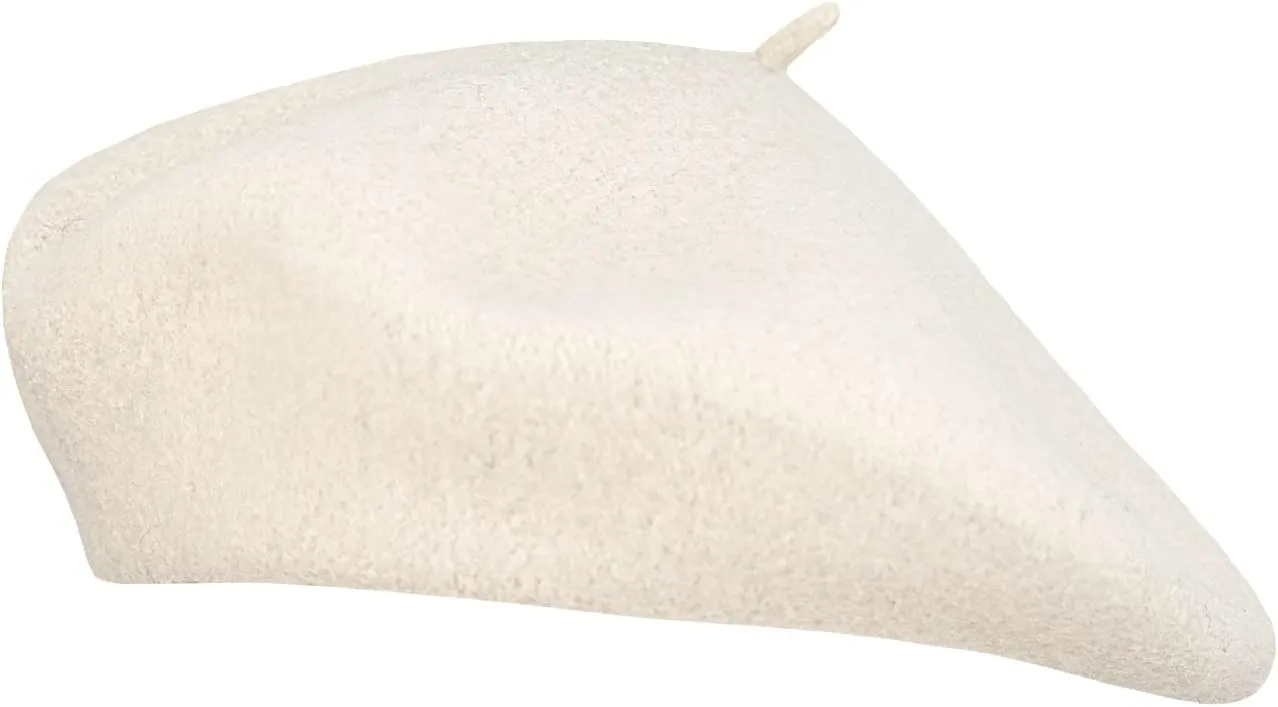 Gllutt Women Wool Beret Hat French Style Solid Color