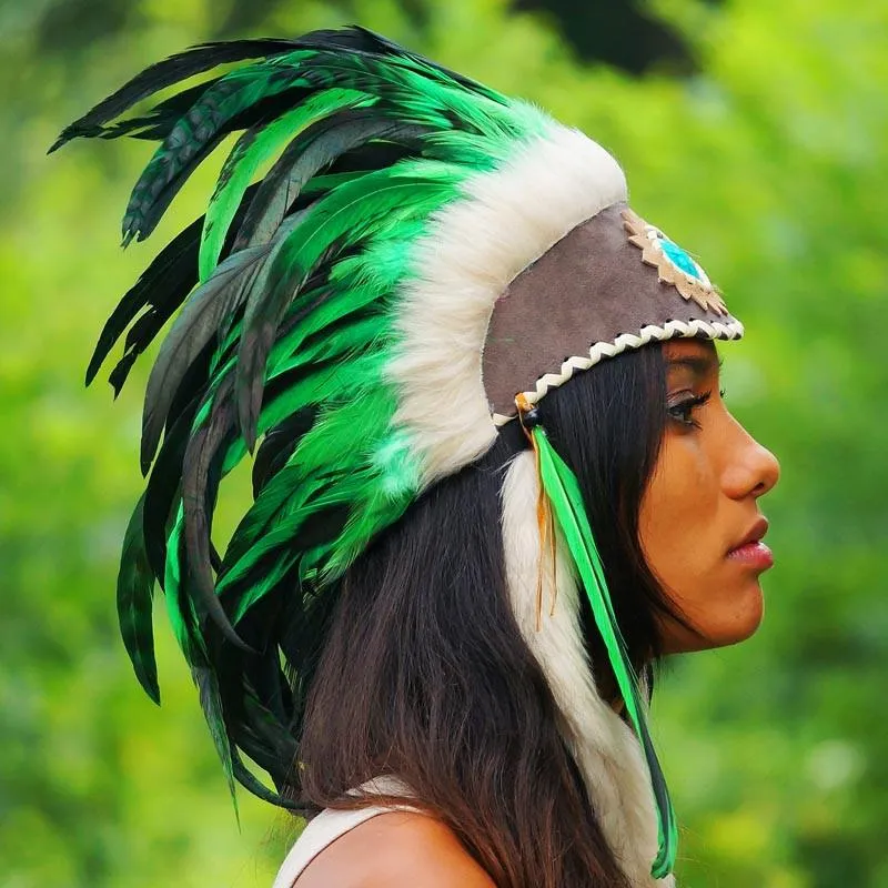 Green Feather Headdress