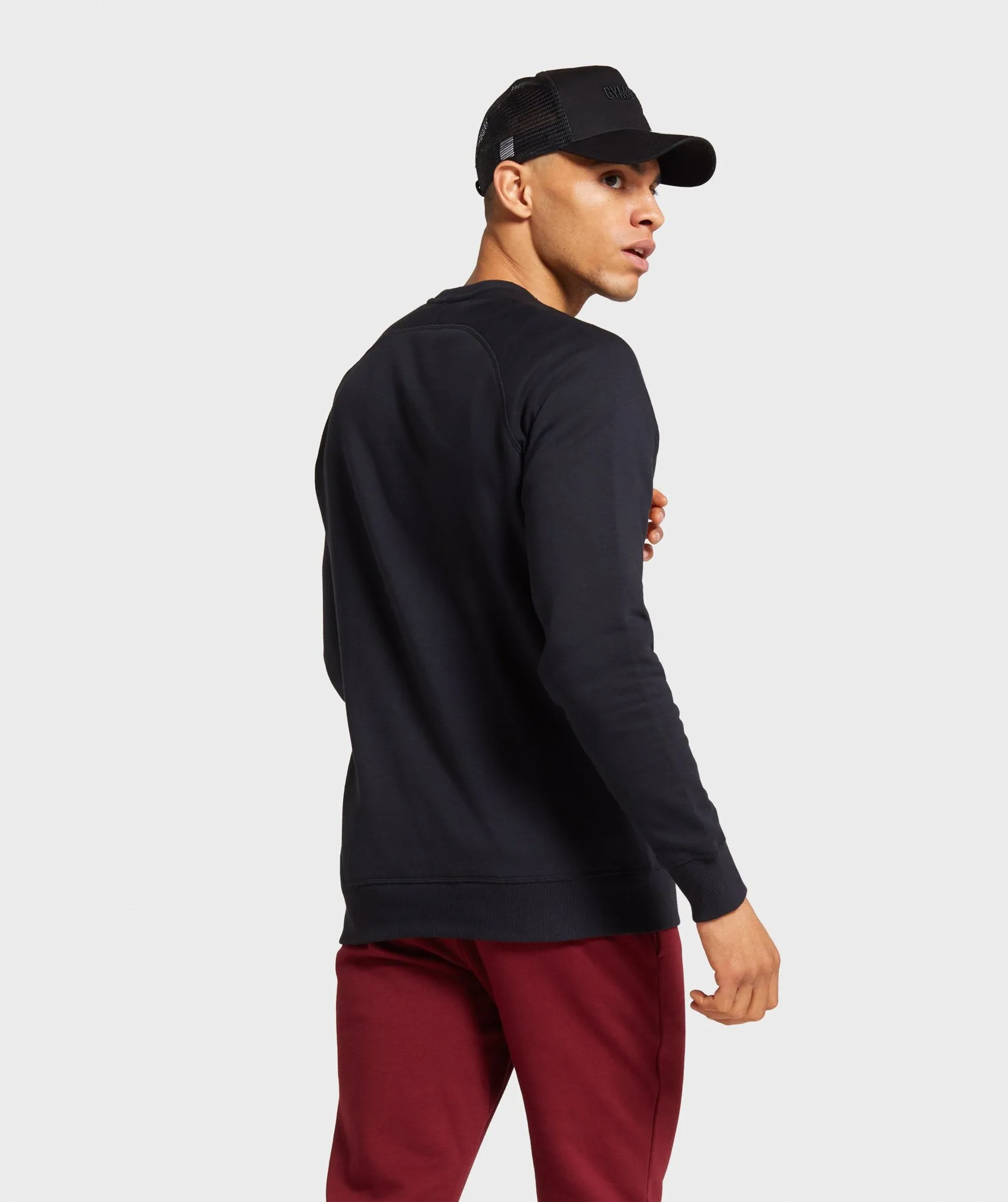 Gymshark Crest Sweatshirt - Black