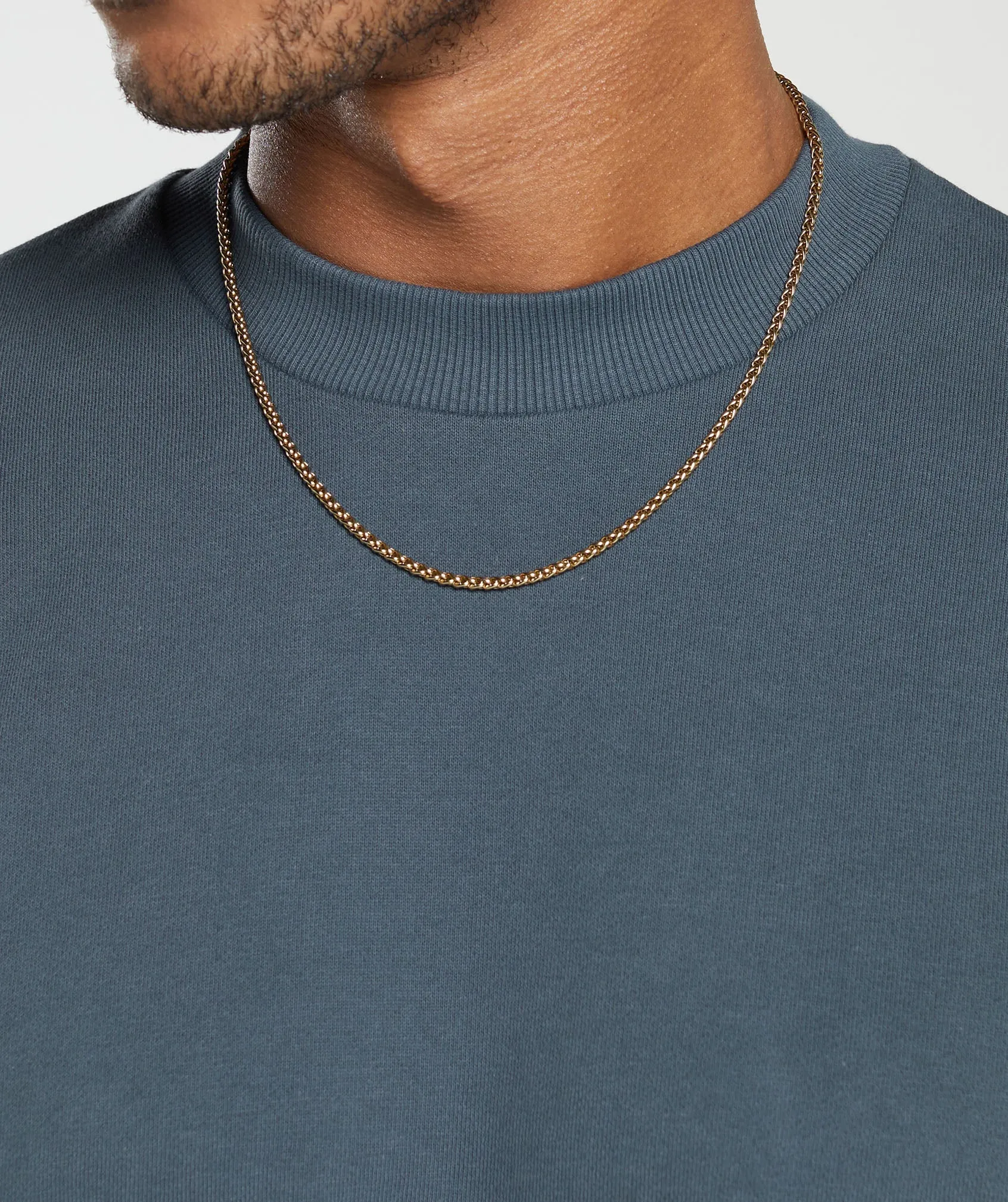 Gymshark Rest Day Essential Crew - Titanium Blue