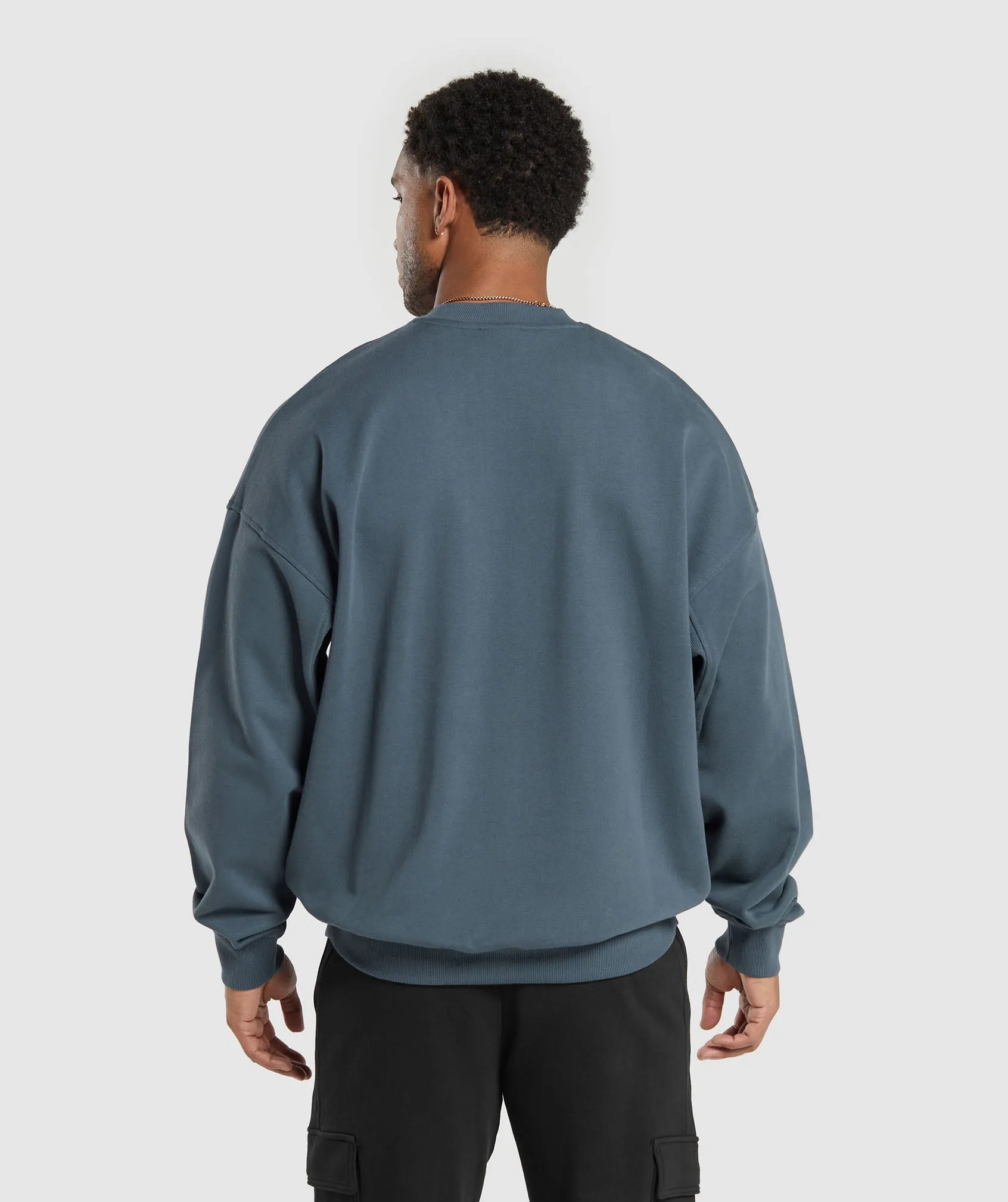 Gymshark Rest Day Essential Crew - Titanium Blue
