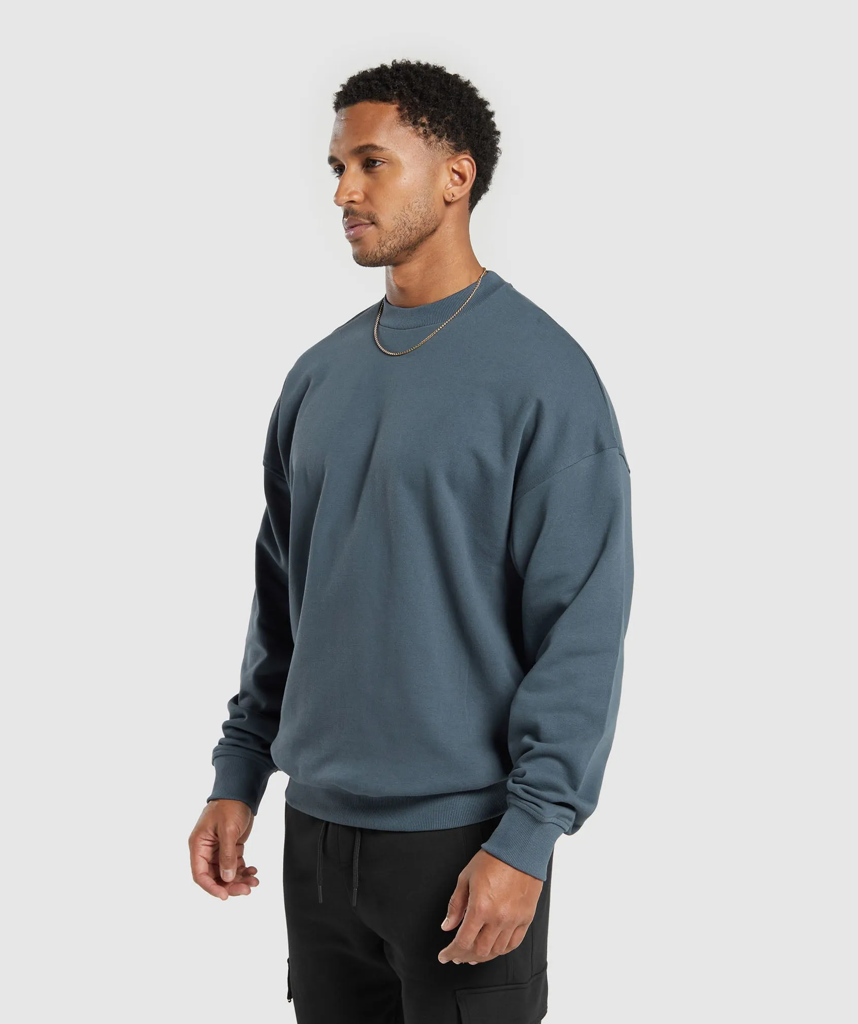 Gymshark Rest Day Essential Crew - Titanium Blue