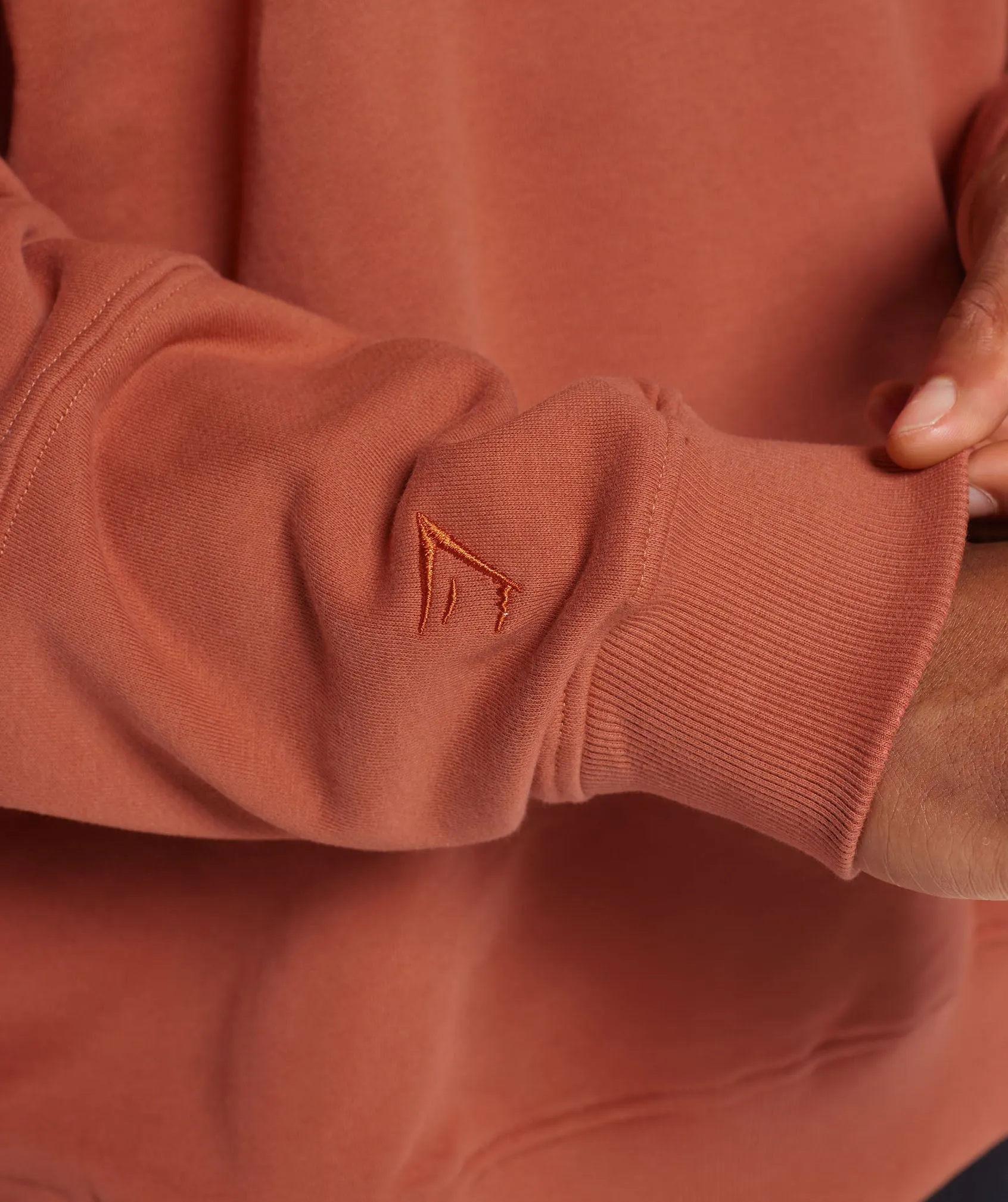 Gymshark Rest Day Essentials Sweat Polo - Persimmon Red