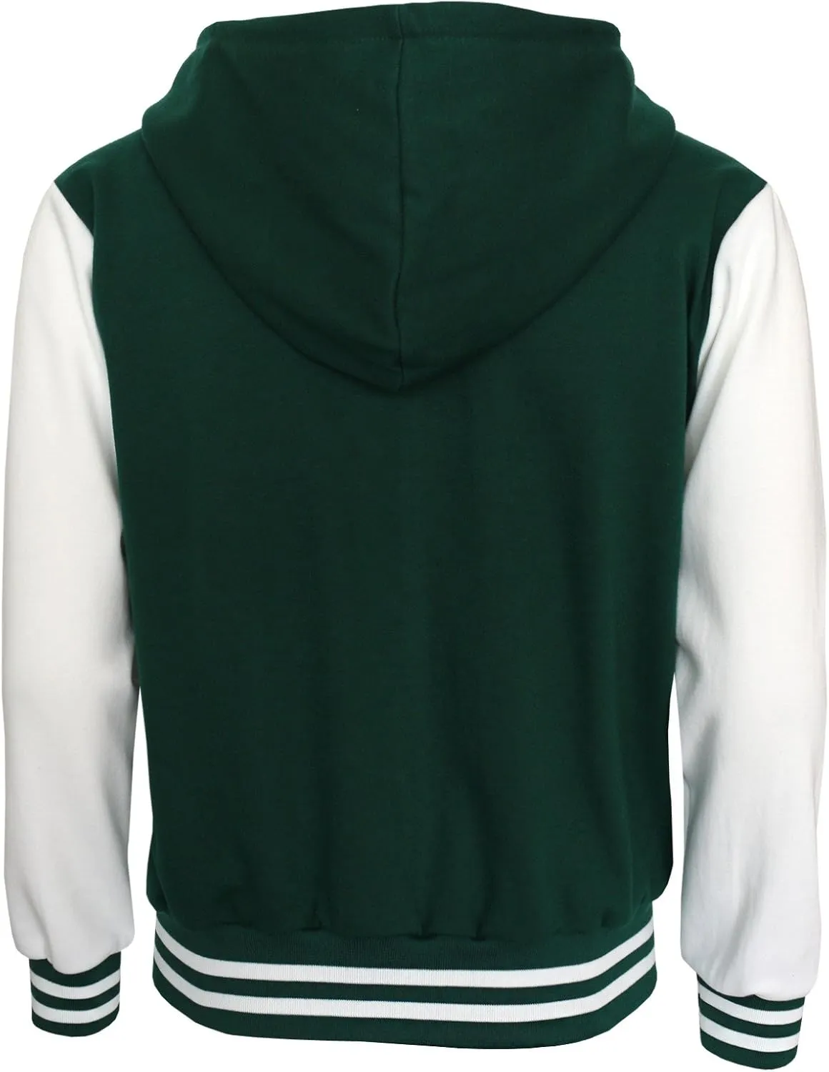 Hoodie Baseball Jacket Varsity Cotton Letterman Jacket