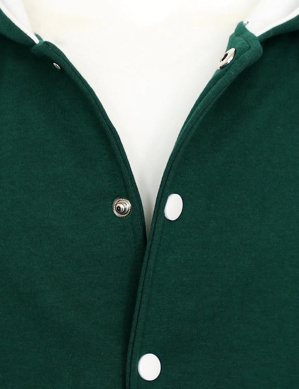 Hoodie Baseball Jacket Varsity Cotton Letterman Jacket