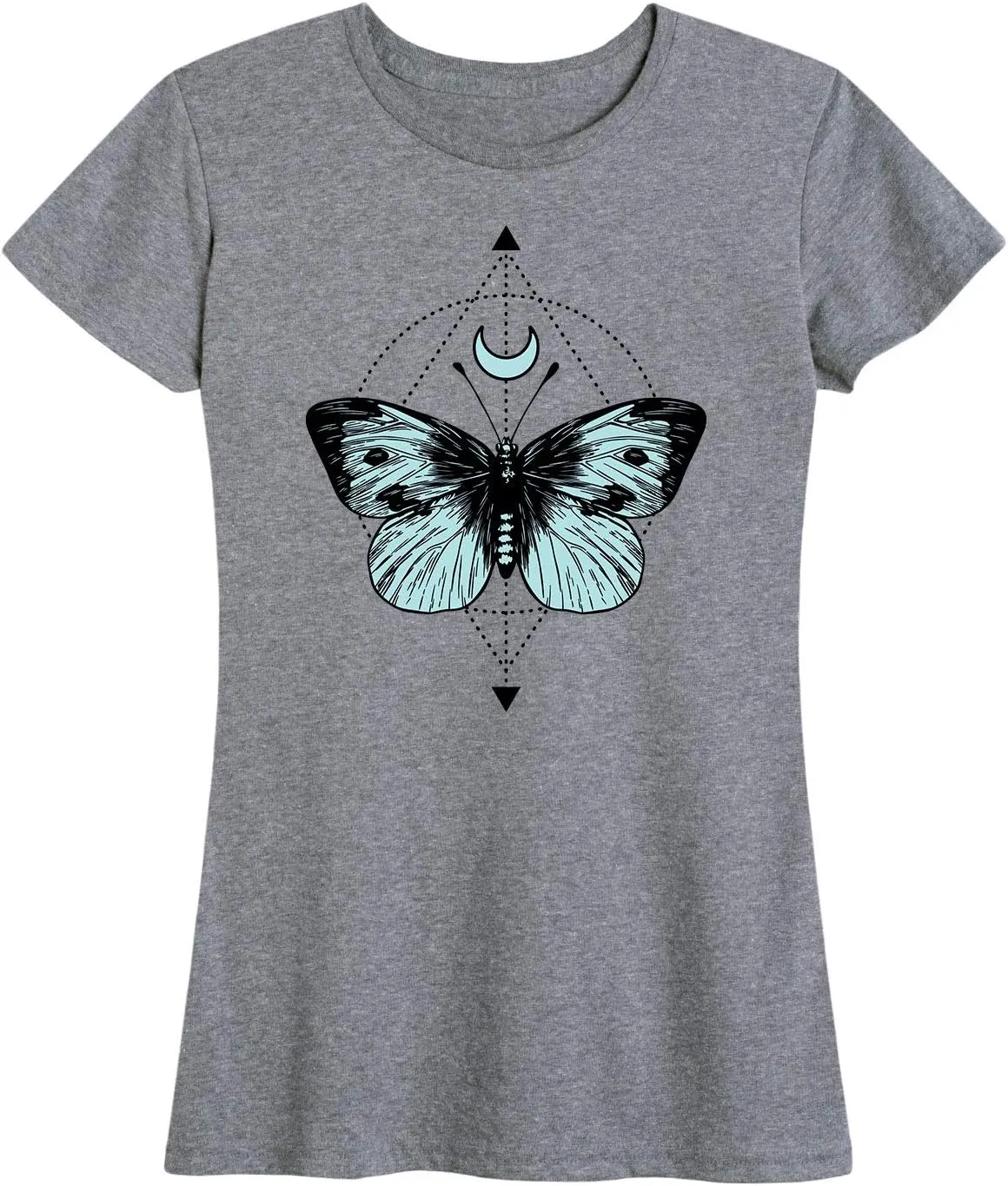 Instant Message - Butterfly Minimalist Design - Women's Short Sleeve Graphic T-Shirt