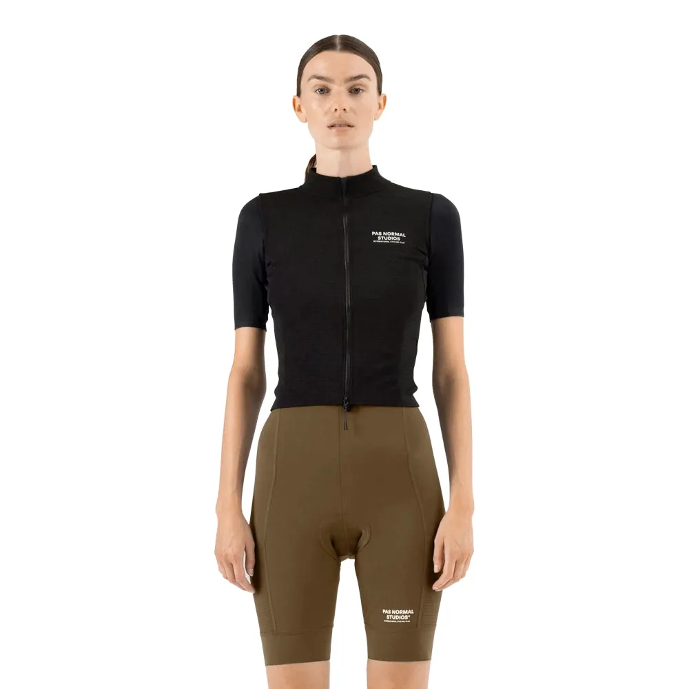 PAS NORMAL STUDIOS Escapism Wool Women  SS Jersey - Black