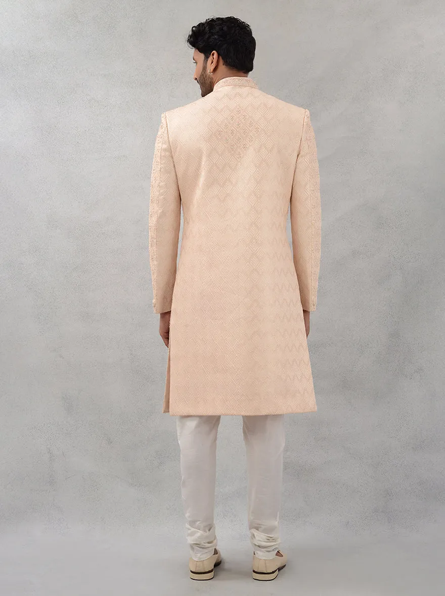 Peach  Sherwani | TULA