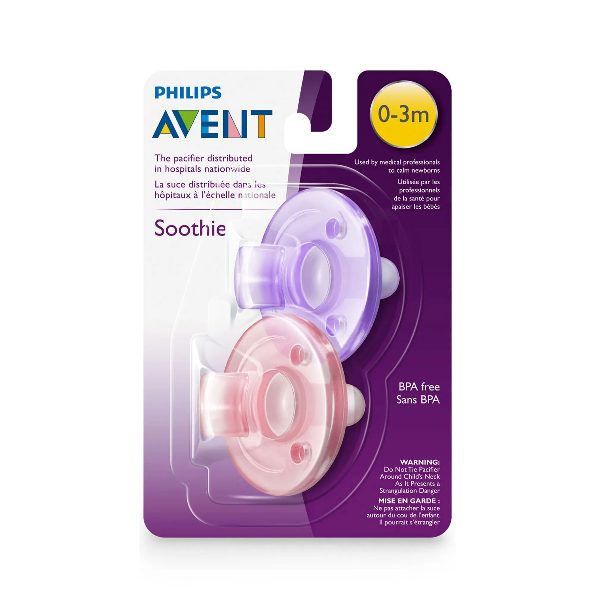 Philips Avent - Soothie Pacifier 2pk - 0-3M
