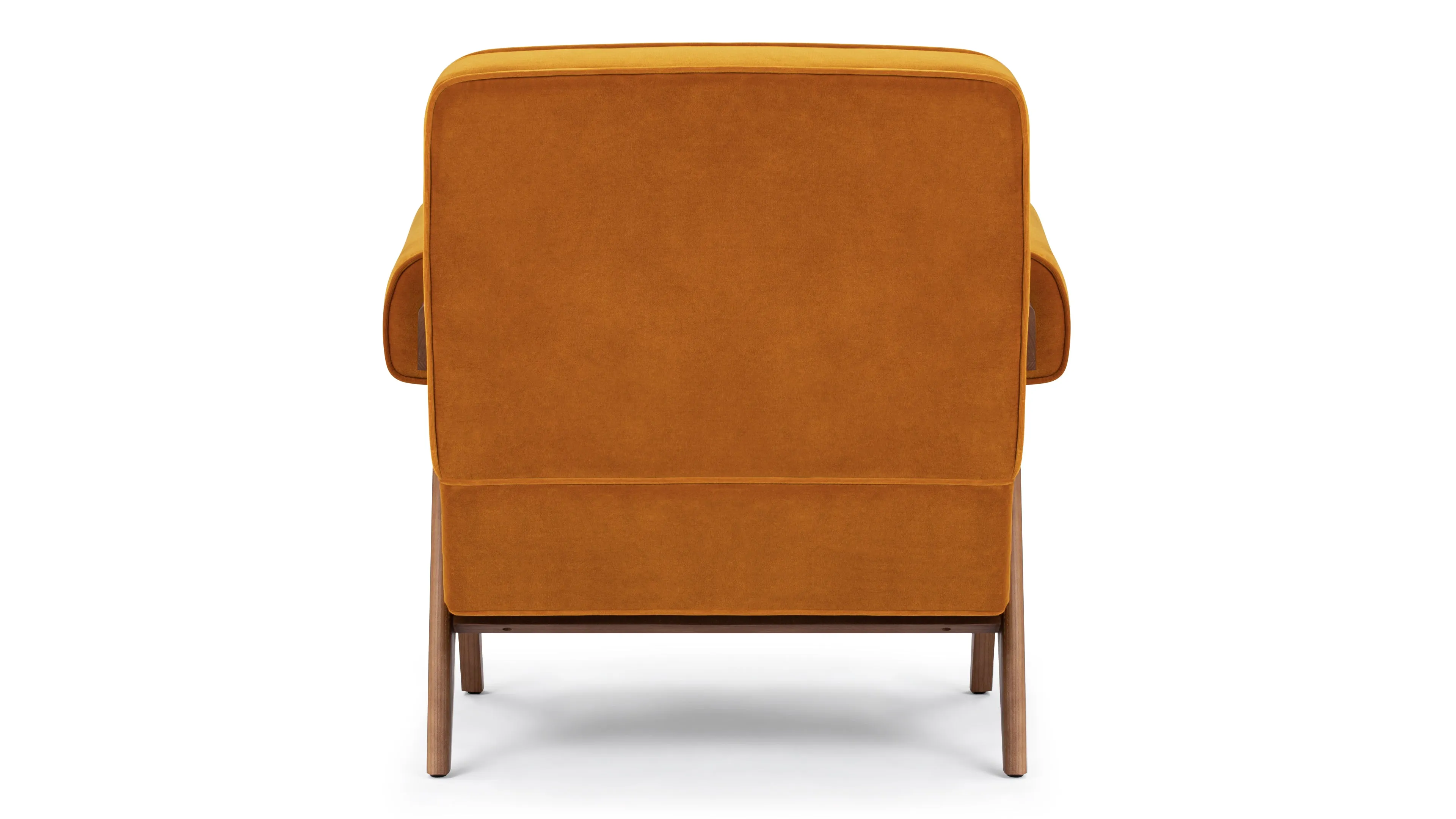 Pierre Jeanneret - Pierre Jeanneret Lounge Chair, Orange Luxe Velvet
