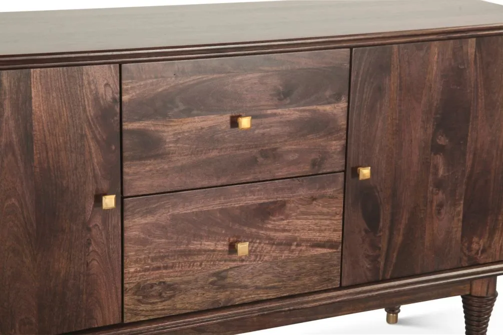 Provence 55" Mango Wood Sideboard in Dark Sienna