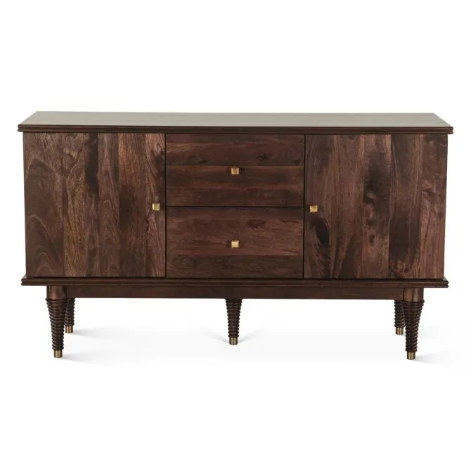 Provence 55" Mango Wood Sideboard in Dark Sienna