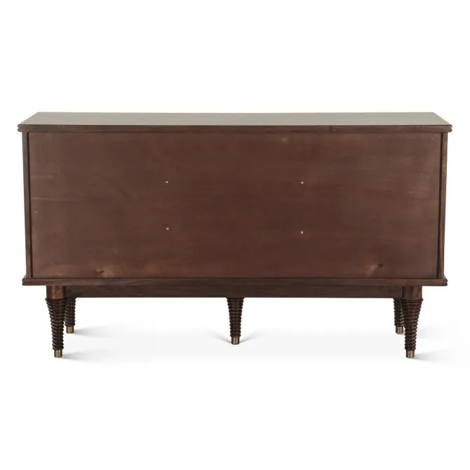 Provence 55" Mango Wood Sideboard in Dark Sienna