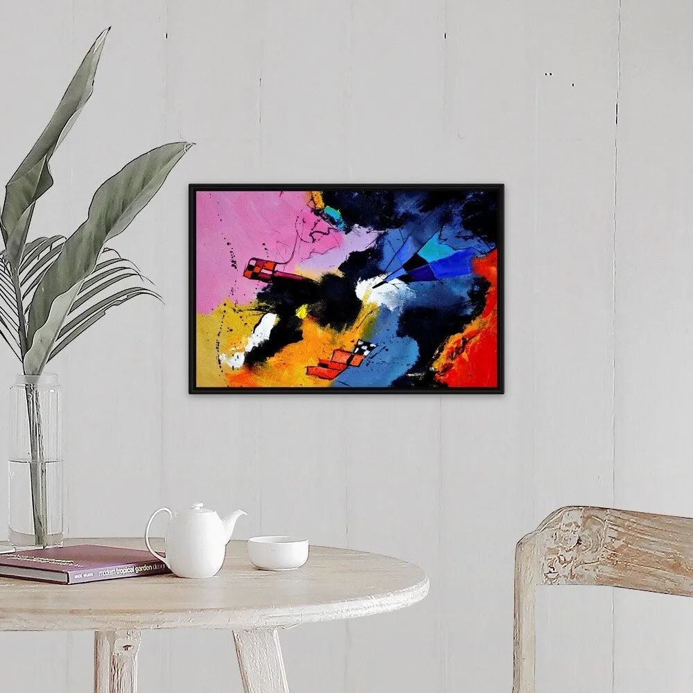 "Abstract 4631902" Black Float Frame Canvas Art