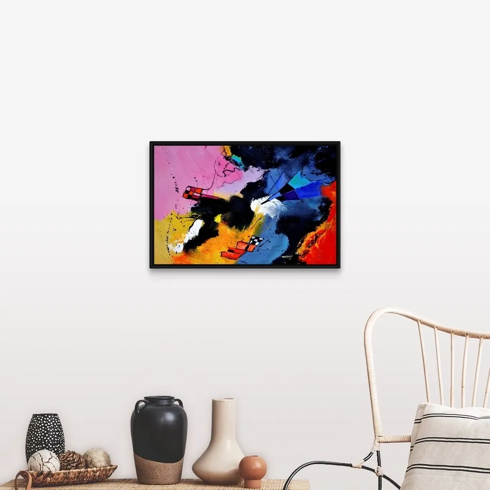 "Abstract 4631902" Black Float Frame Canvas Art