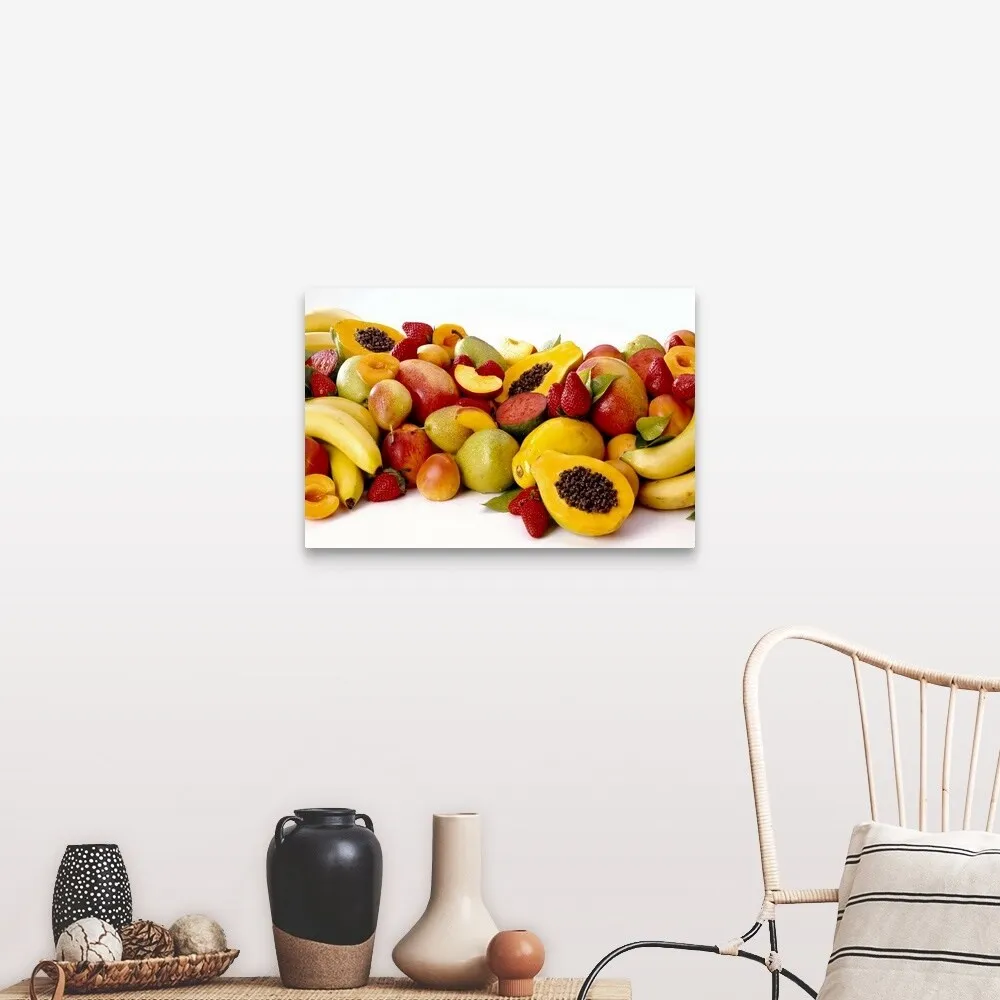 "Assortment of tropical fruit" Canvas Wall Art
