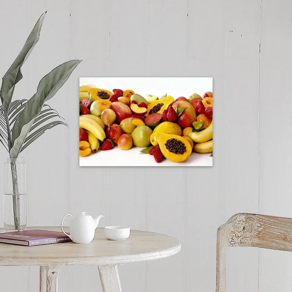 "Assortment of tropical fruit" Canvas Wall Art