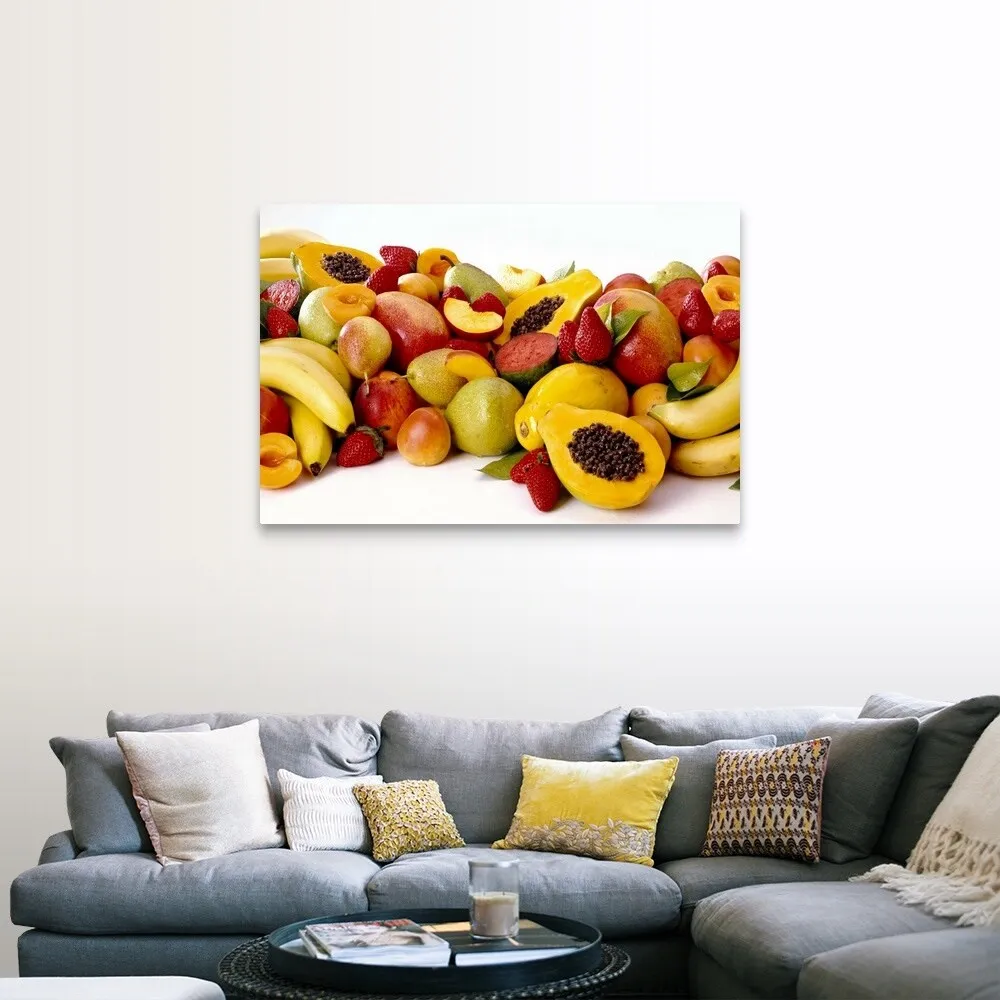 "Assortment of tropical fruit" Canvas Wall Art