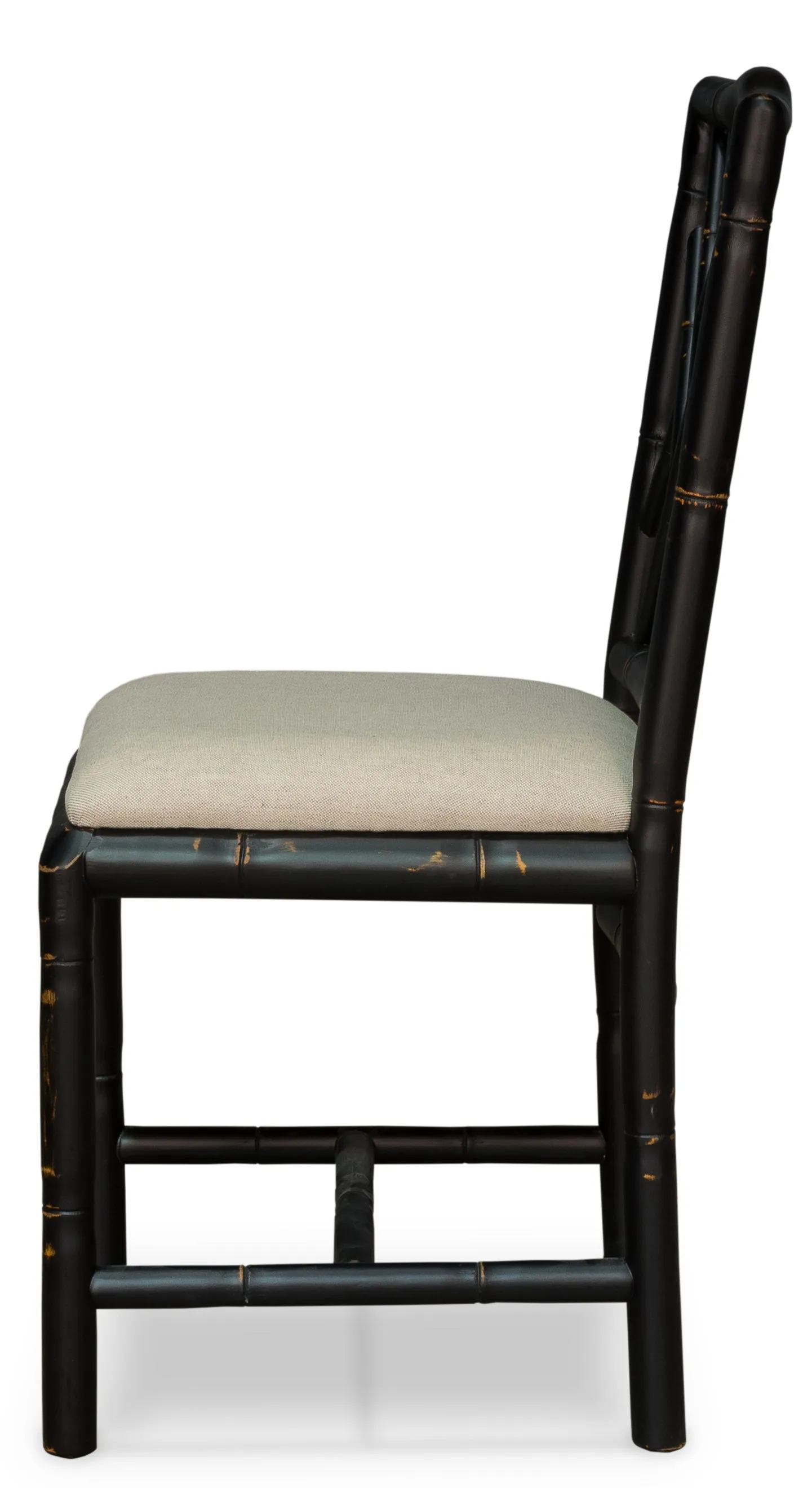 Sarreid - Brighton Bamboo Side Chair Black - Black - Traditional - set of 2