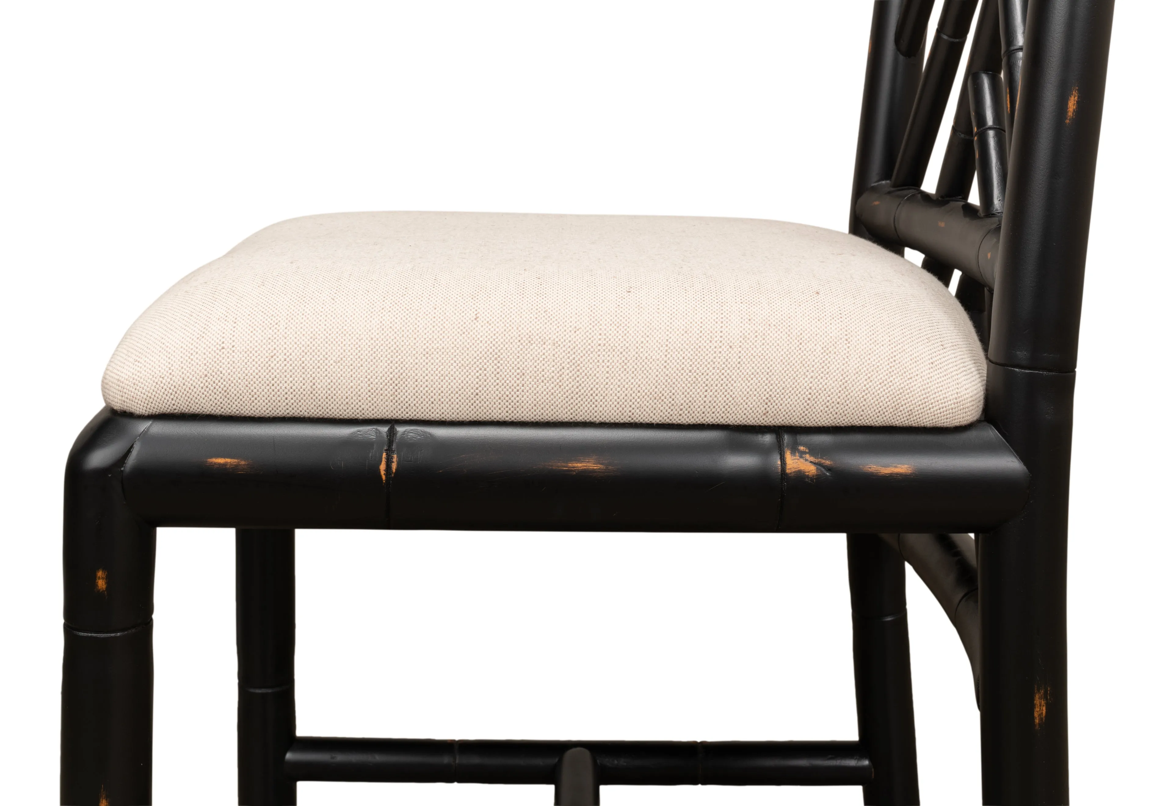 Sarreid - Brighton Bamboo Side Chair Black - Black - Traditional - set of 2