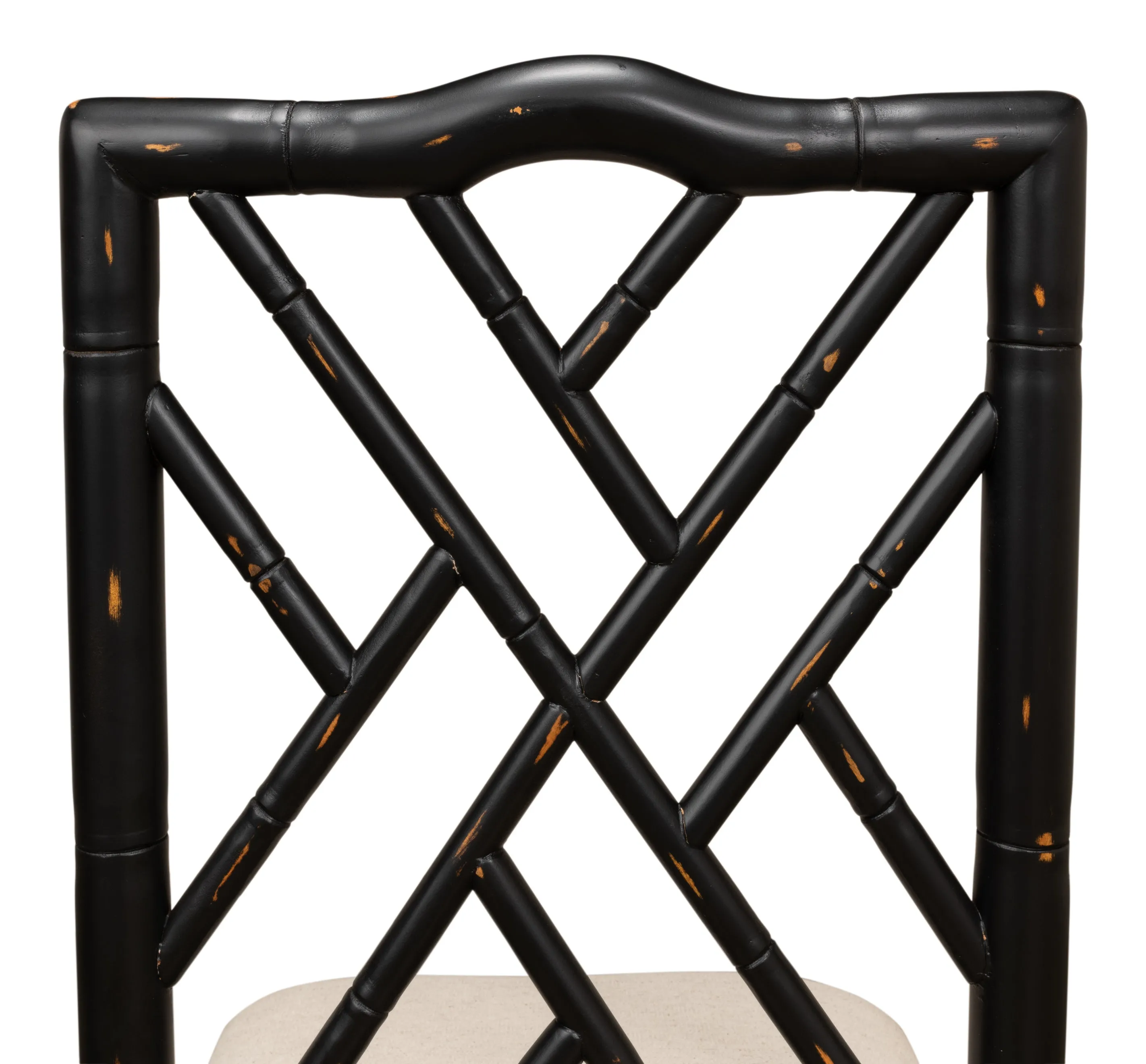 Sarreid - Brighton Bamboo Side Chair Black - Black - Traditional - set of 2