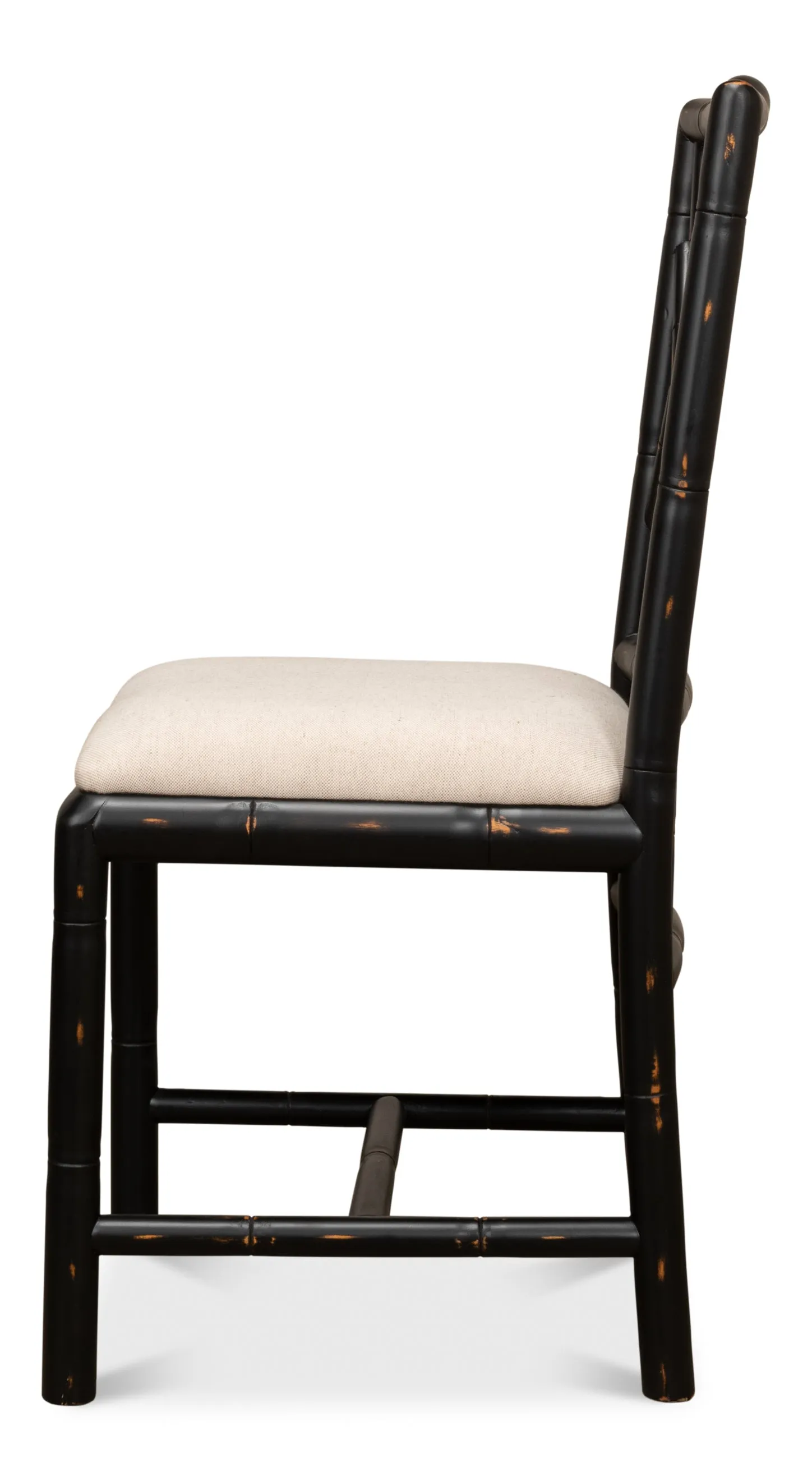 Sarreid - Brighton Bamboo Side Chair Black - Black - Traditional - set of 2