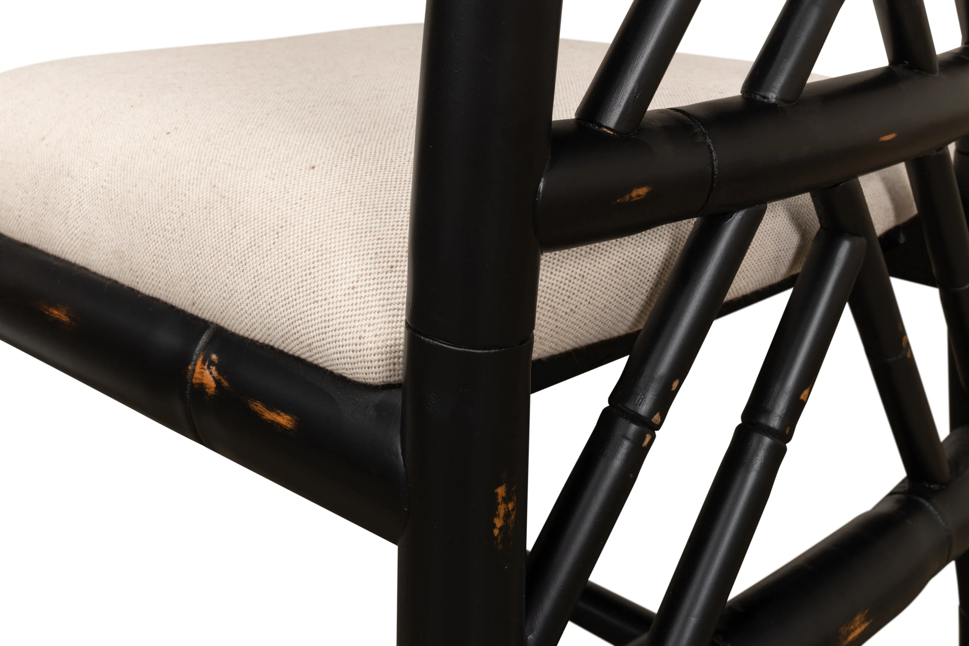 Sarreid - Brighton Bamboo Side Chair Black - Black - Traditional - set of 2