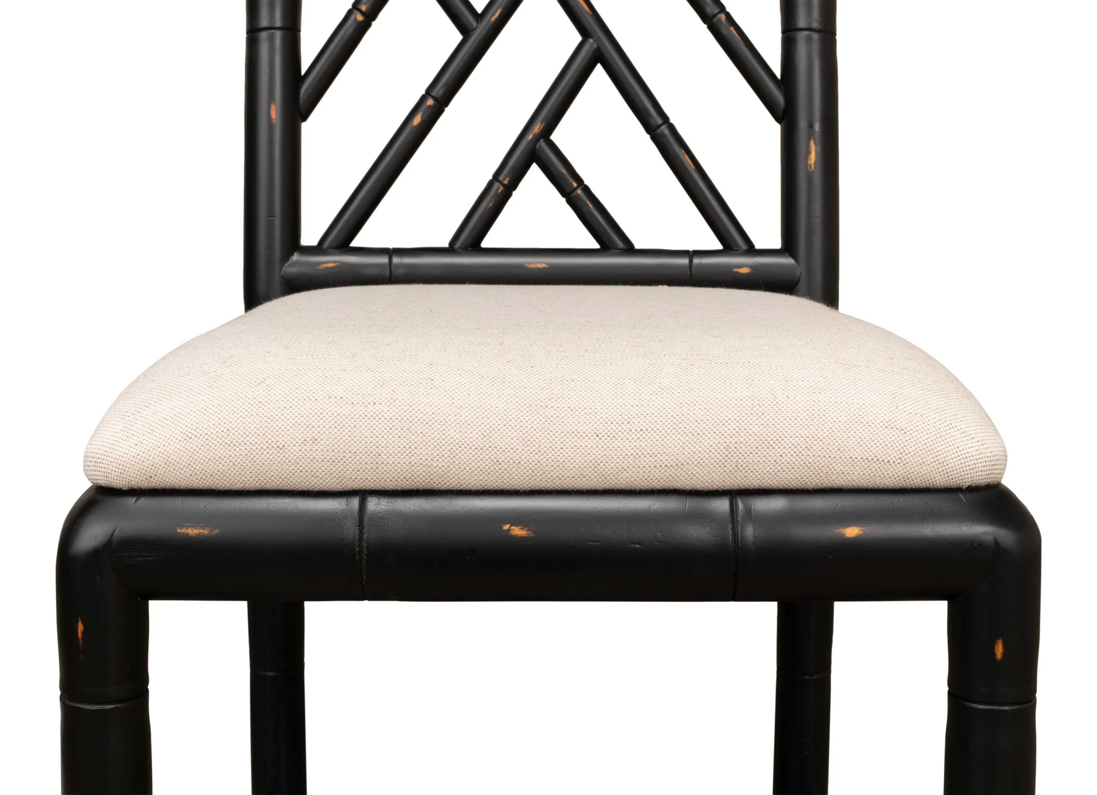 Sarreid - Brighton Bamboo Side Chair Black - Black - Traditional - set of 2