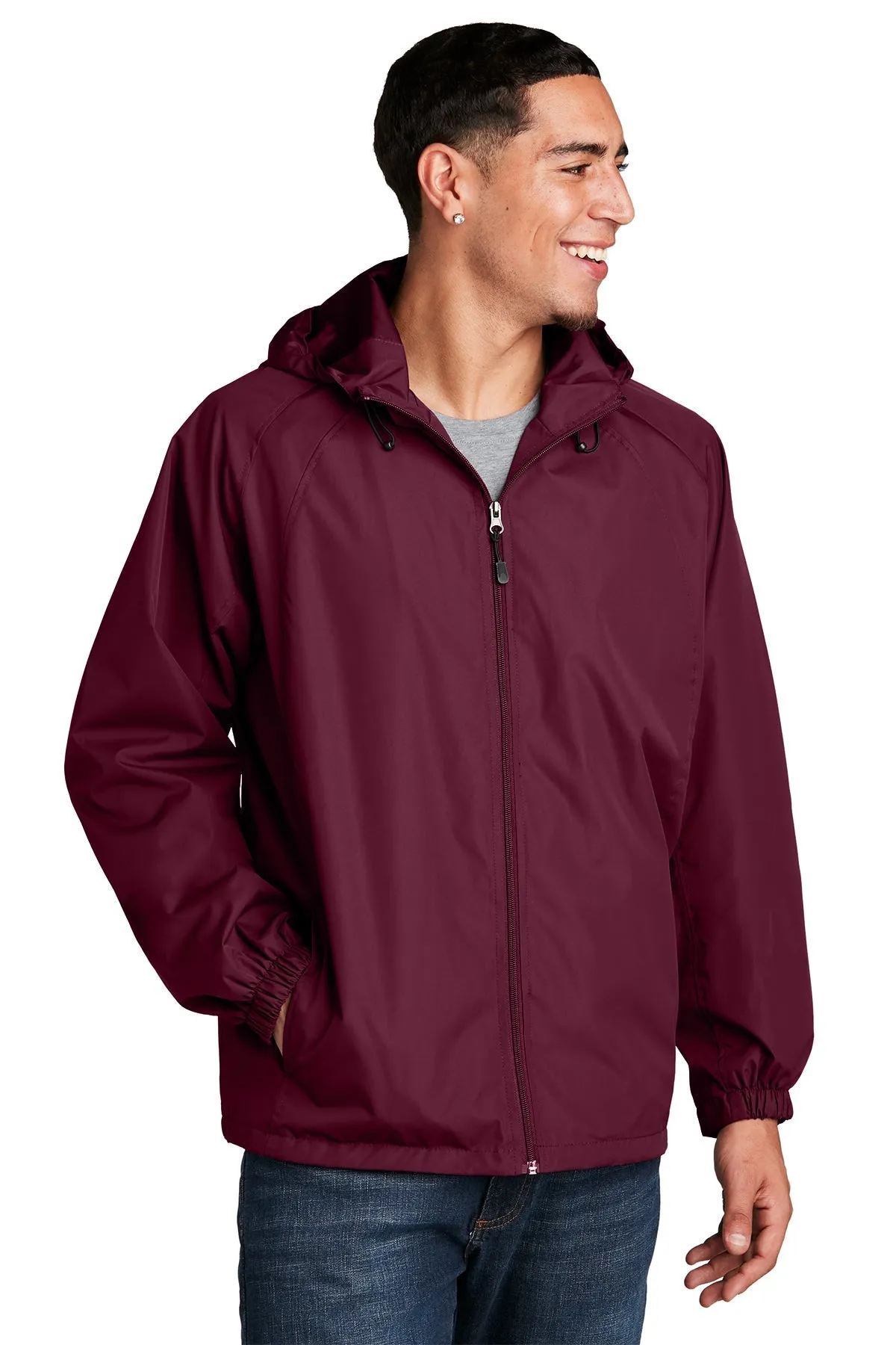 Sport-Tek Custom Hooded Raglan Jackets, Maroon