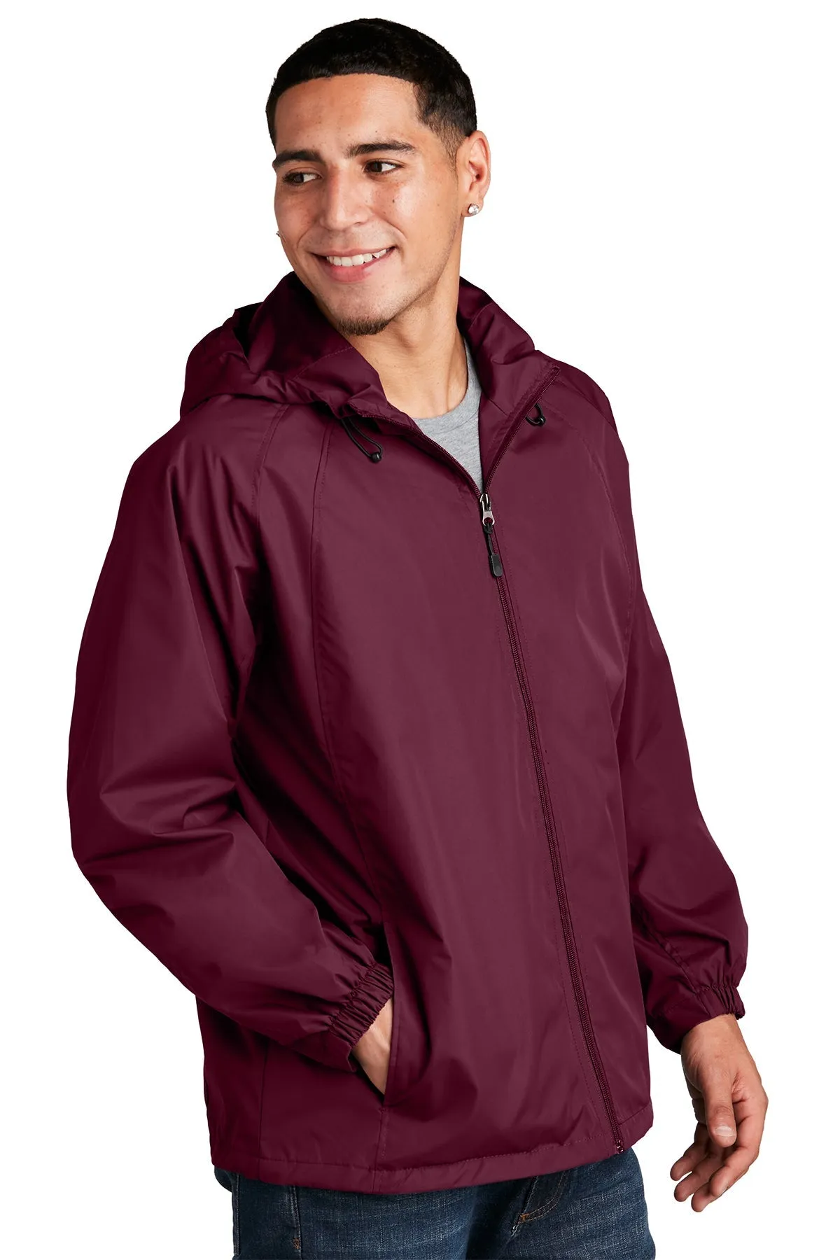 Sport-Tek Custom Hooded Raglan Jackets, Maroon